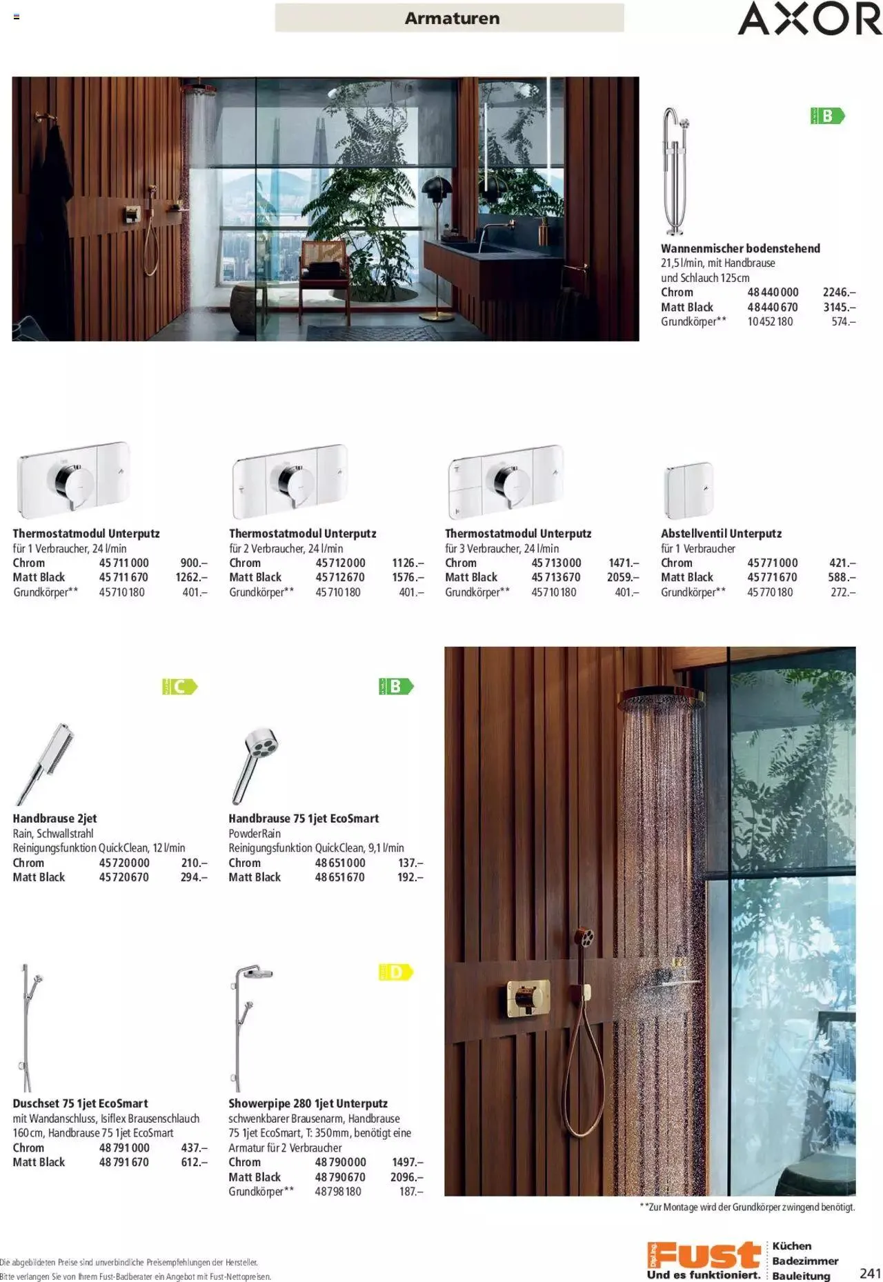 Fust Aktionen Badezimmermagazin von 17. April bis 31. Dezember 2024 - Prospekt seite 241
