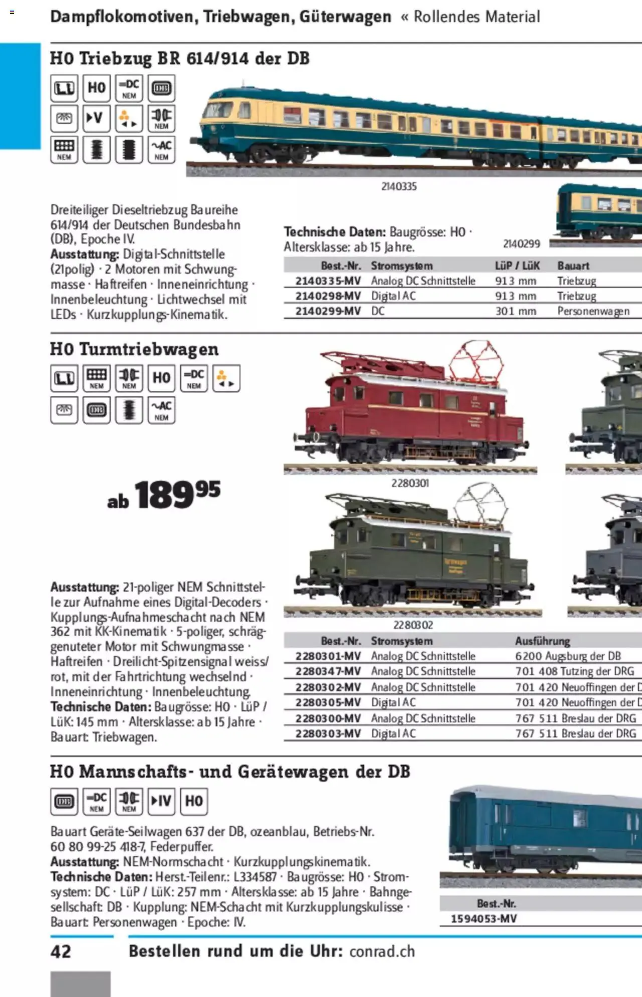 Conrad - Modellbahn Katalog 2022/23 von 5. September bis 31. Dezember 2023 - Prospekt seite  87