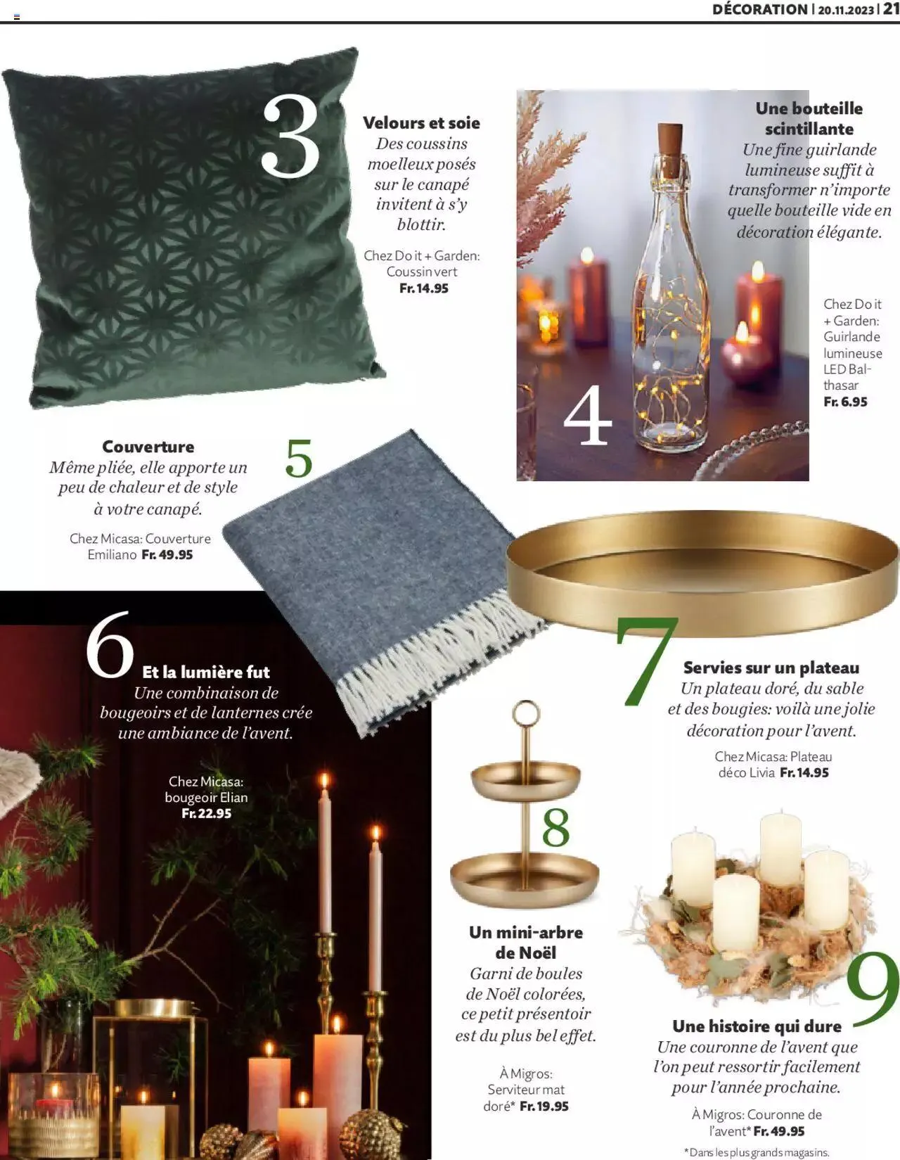 Migros Magazin FR von 20. November bis 31. Dezember 2023 - Prospekt seite  21