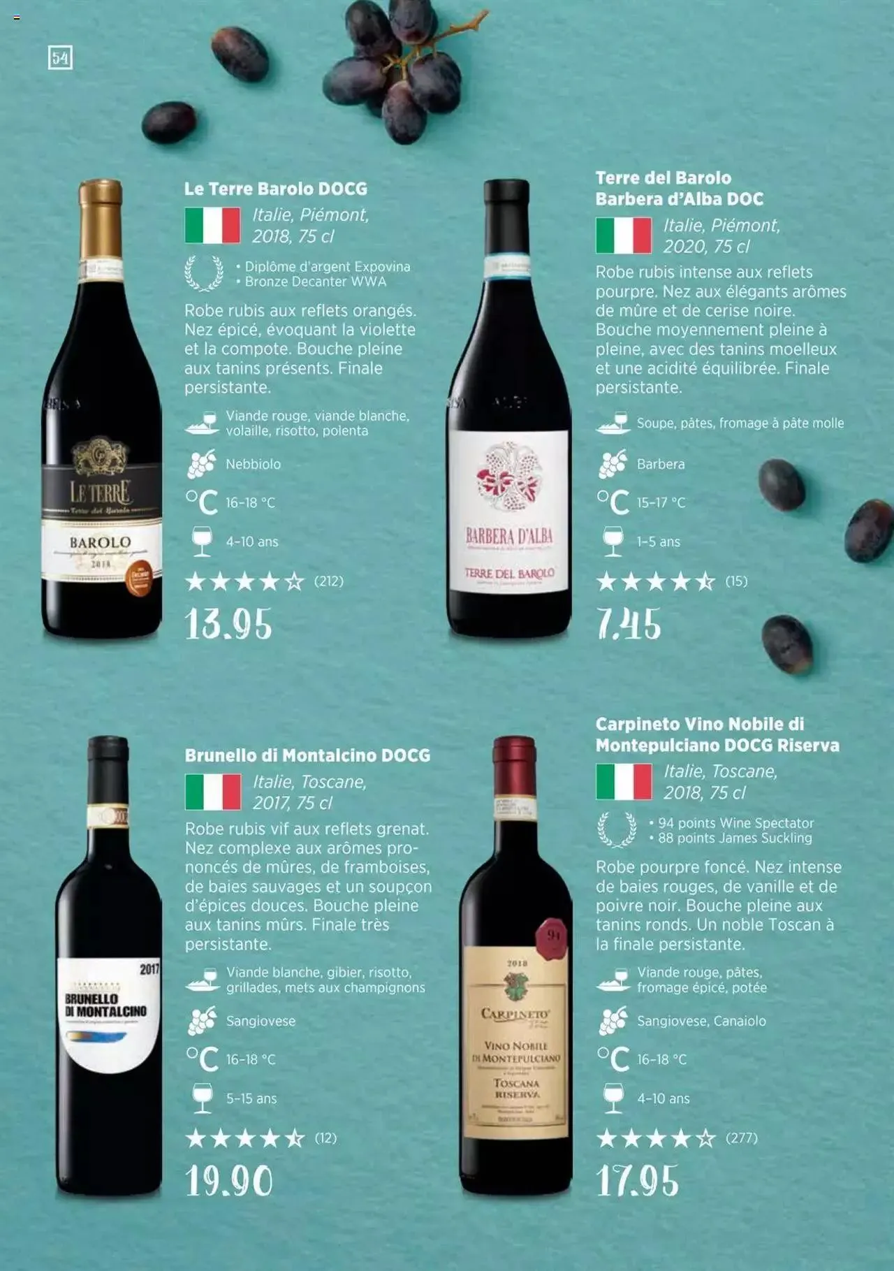 Denner Guide des vins 2023 /2024 FR von 11. September bis 31. Dezember 2024 - Prospekt seite  54