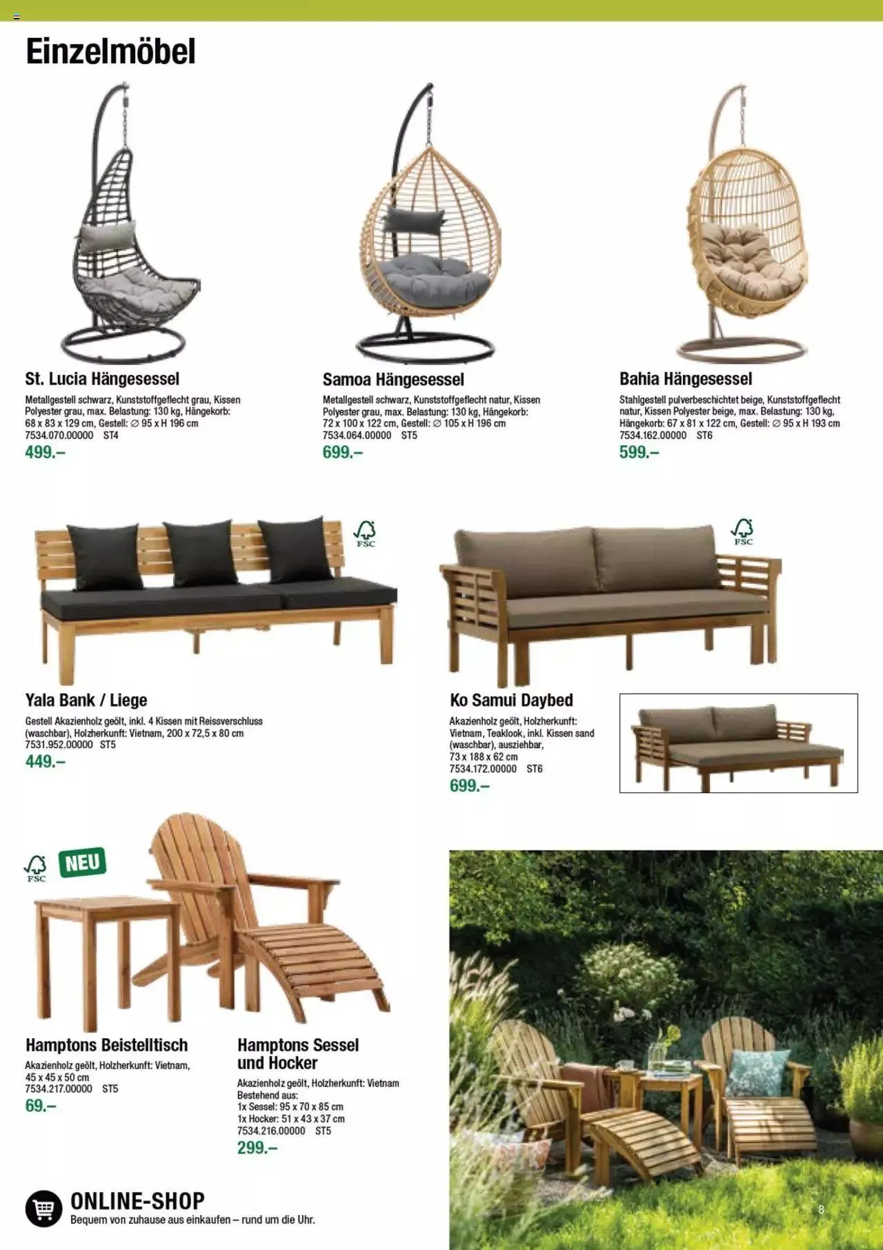 DO IT+GARDEN MIGROS - Gartenmoebel von 9. Februar bis 31. Dezember 2023 - Prospekt seite  8