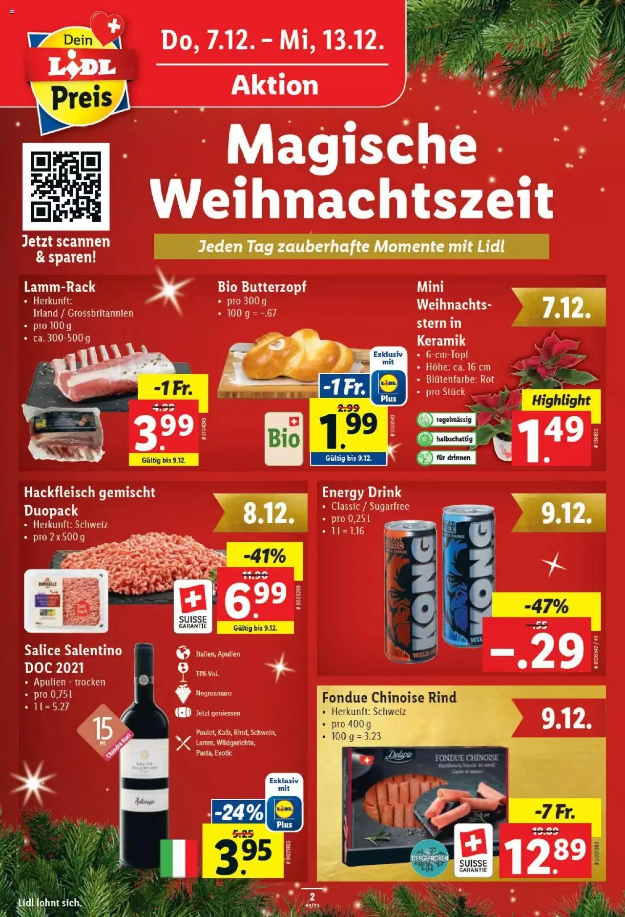 Lidl Aktionen von 7. Dezember bis 13. Dezember 2023 - Prospekt seite 2