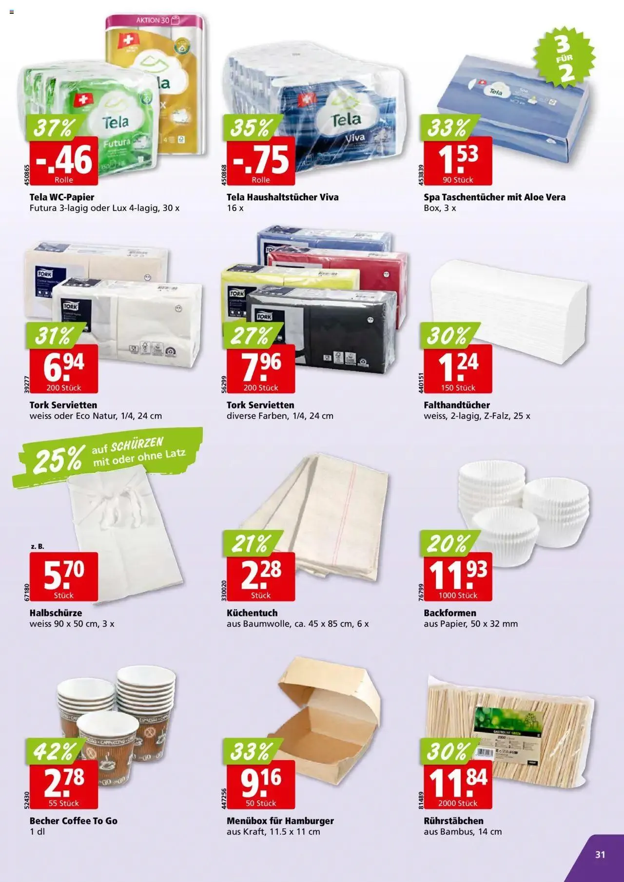 Aligro Aktionen für Businesskunden - Chavannes, Matran, Genf, Sitten von 30. September bis 5. Oktober 2024 - Prospekt seite  31