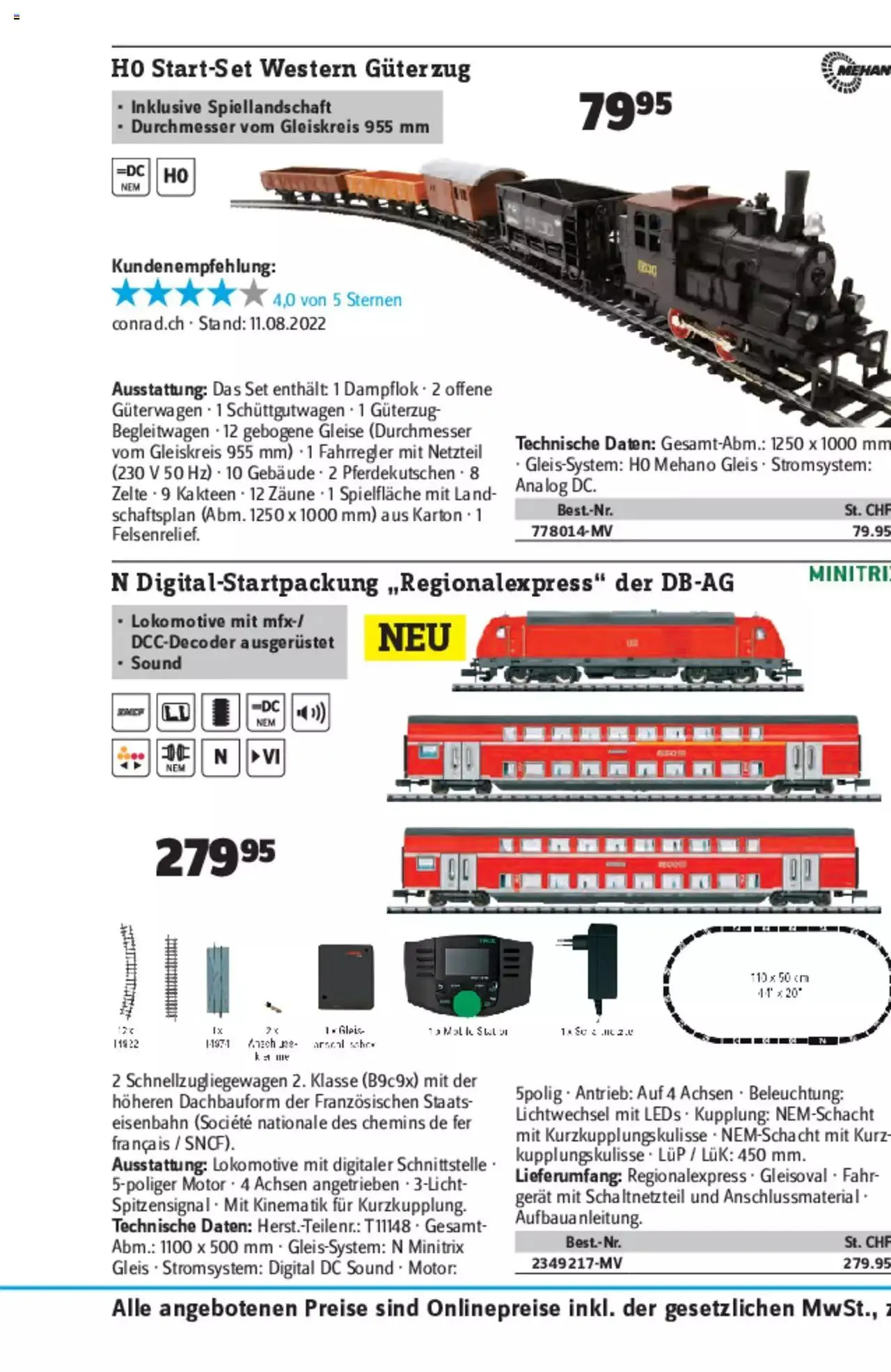 Conrad - Modellbahn Katalog 2022/23 von 5. September bis 31. Dezember 2023 - Prospekt seite  129
