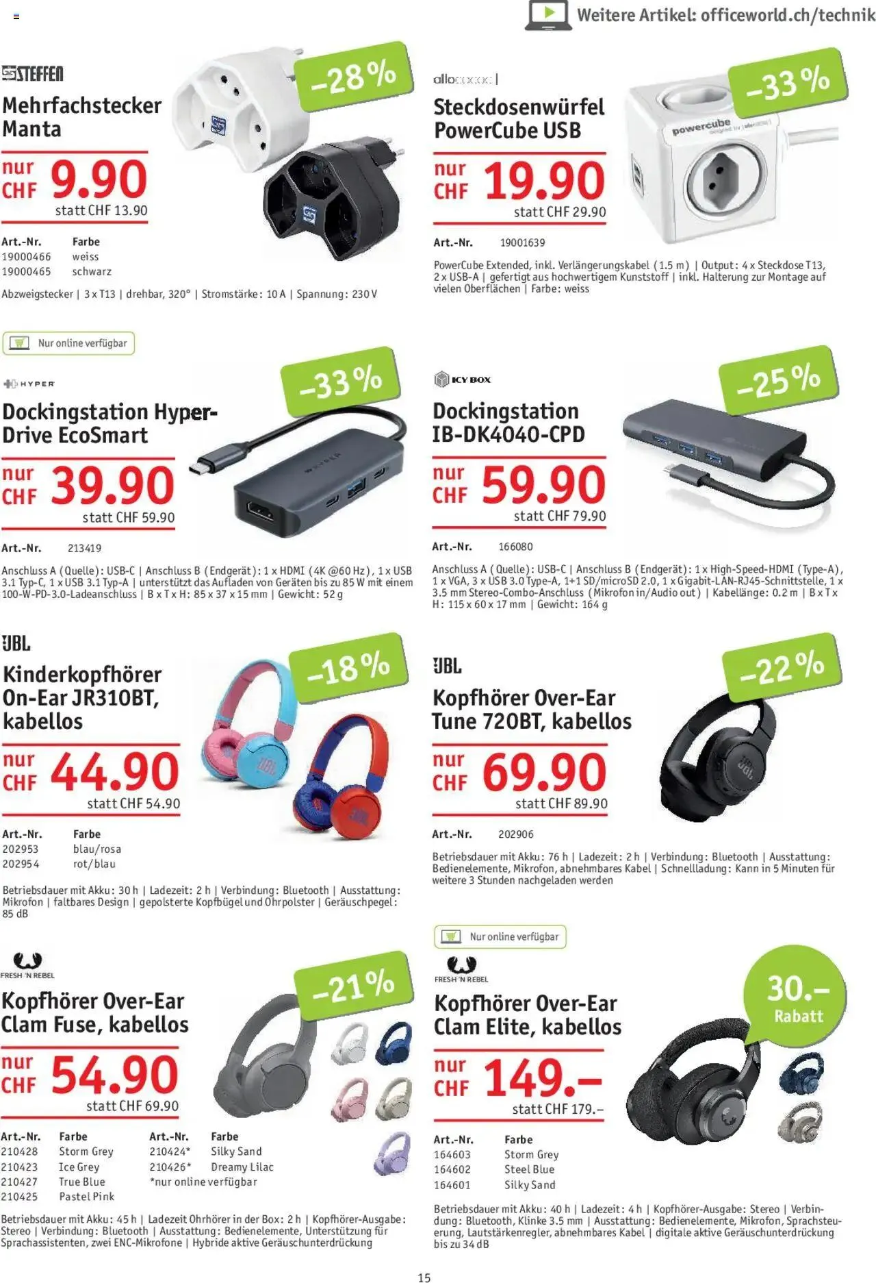 Office World Aktionen von 26. September bis 23. Oktober 2024 - Prospekt seite  15