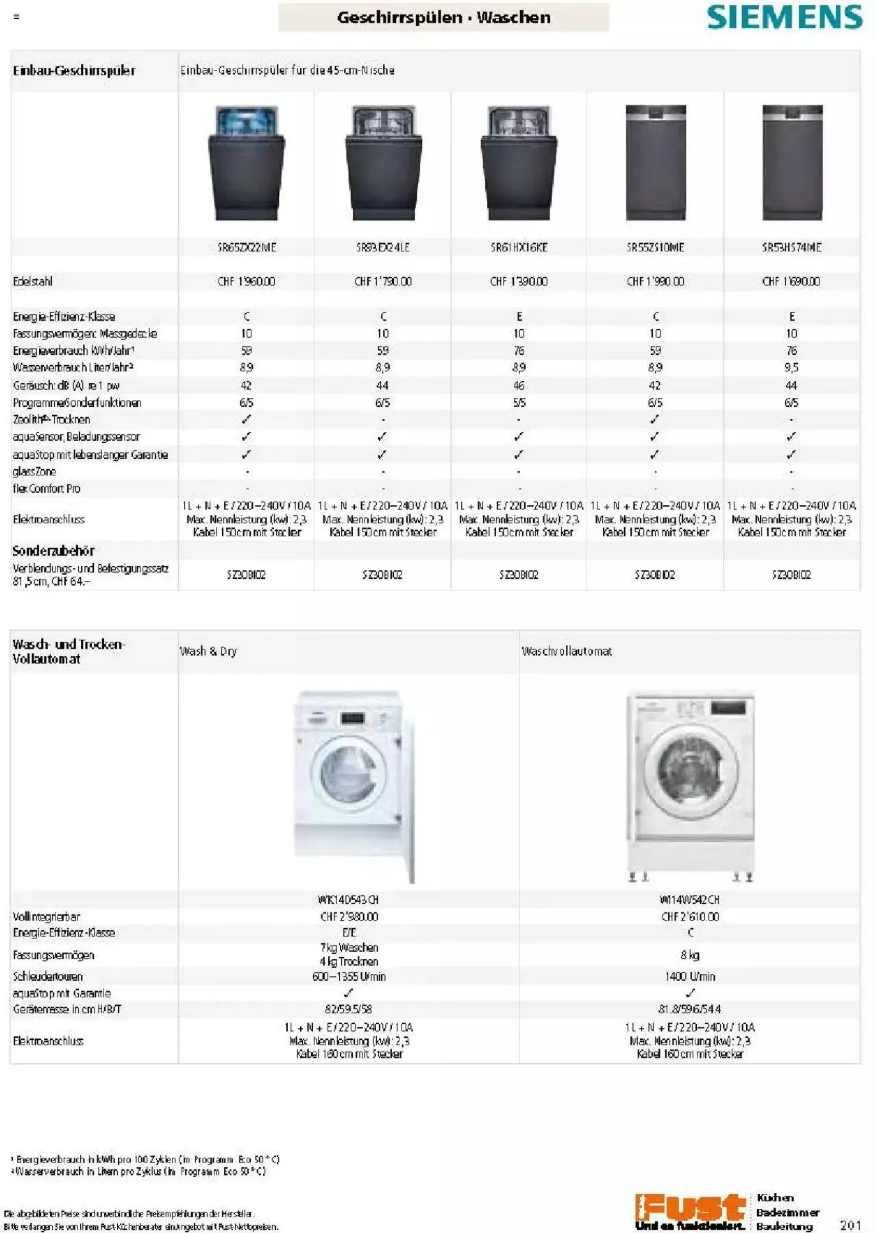 Fust Küchen- und Badezimmerprospekt von 4. März bis 31. Dezember 2024 - Prospekt seite 201