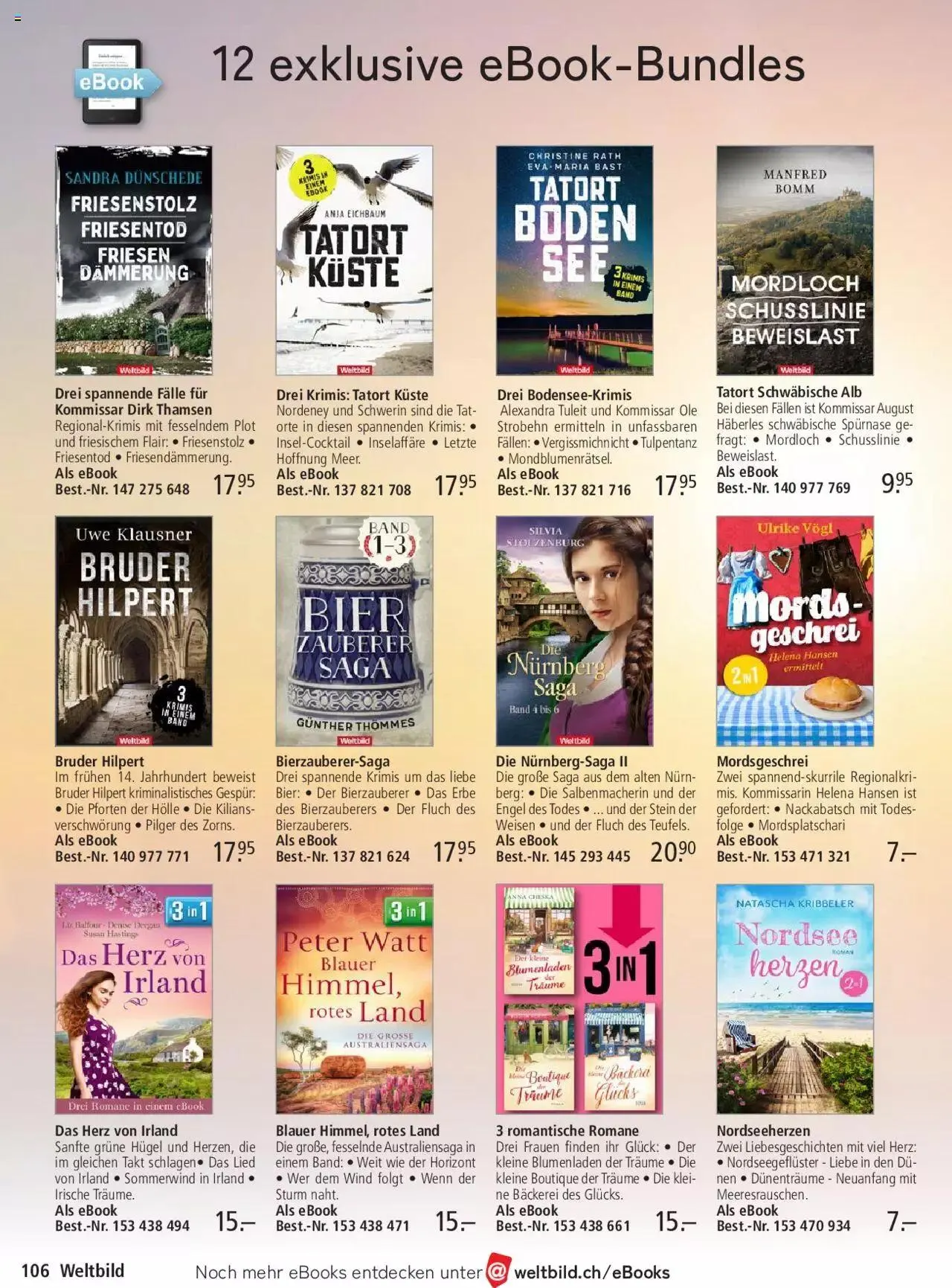 Weltbild Aktionen von 24. Mai bis 31. Dezember 2024 - Prospekt seite  106