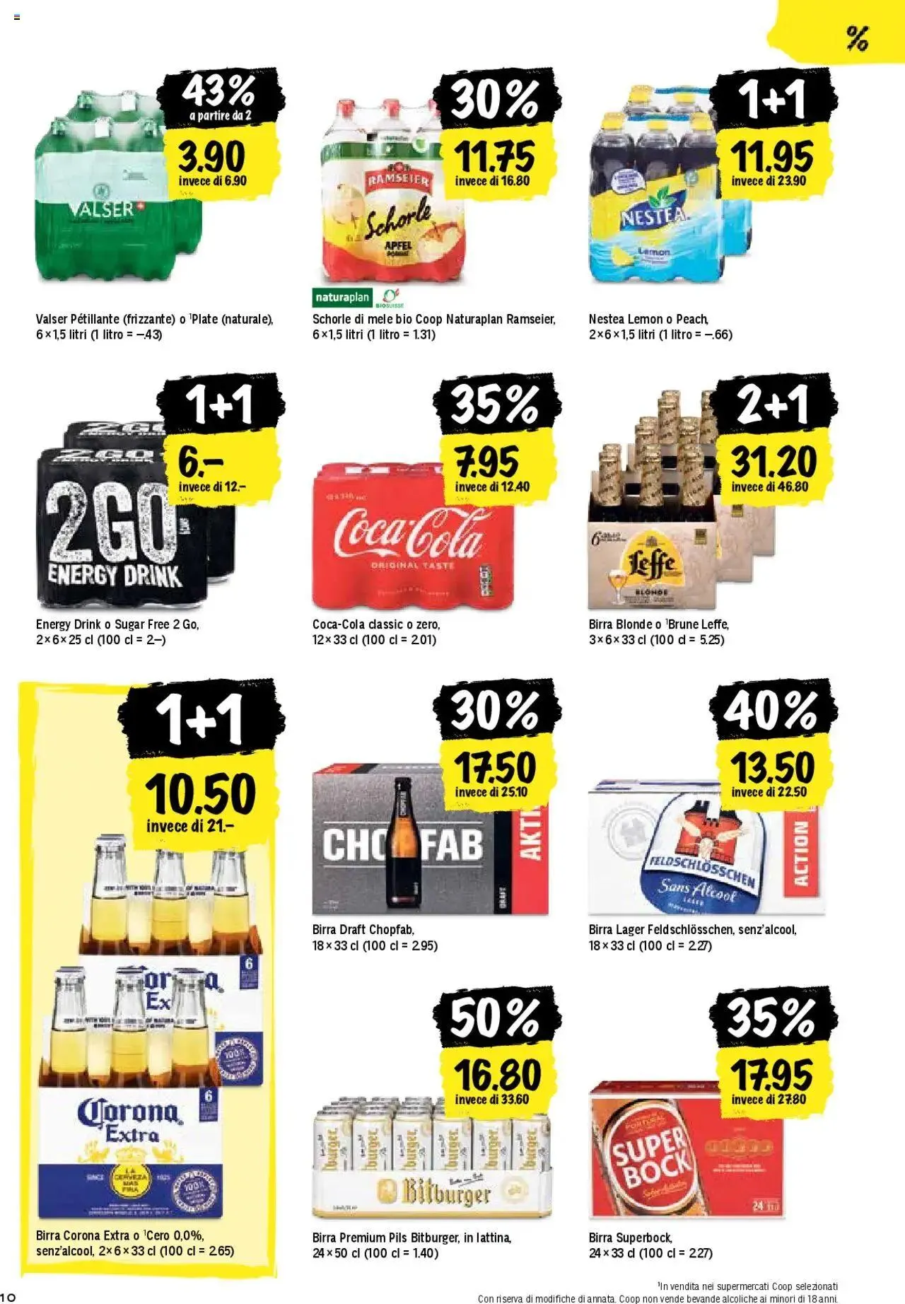 Coop - Una settimana di azioni von 1. Oktober bis 6. Oktober 2024 - Prospekt seite 10