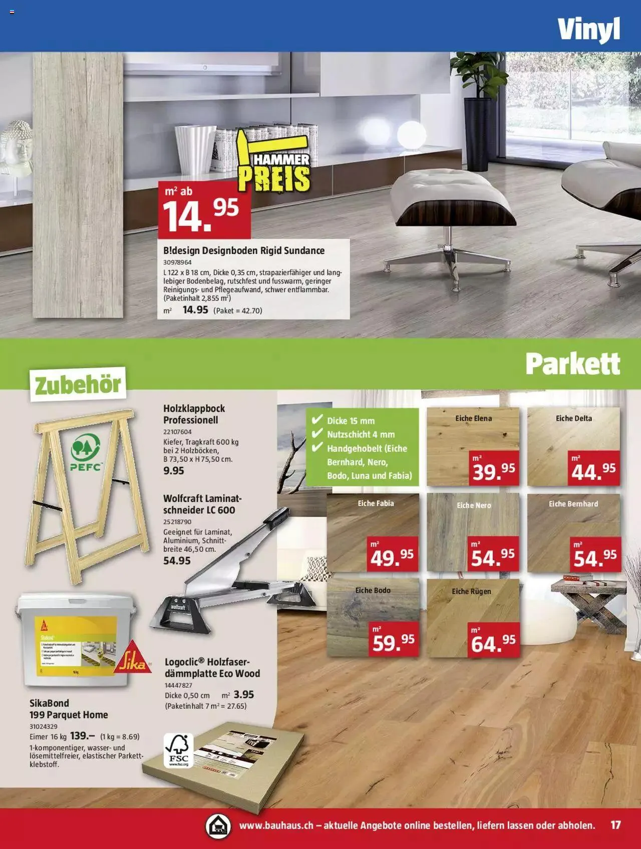 Bauhaus Aktionen von 27. November bis 31. Dezember 2023 - Prospekt seite 17