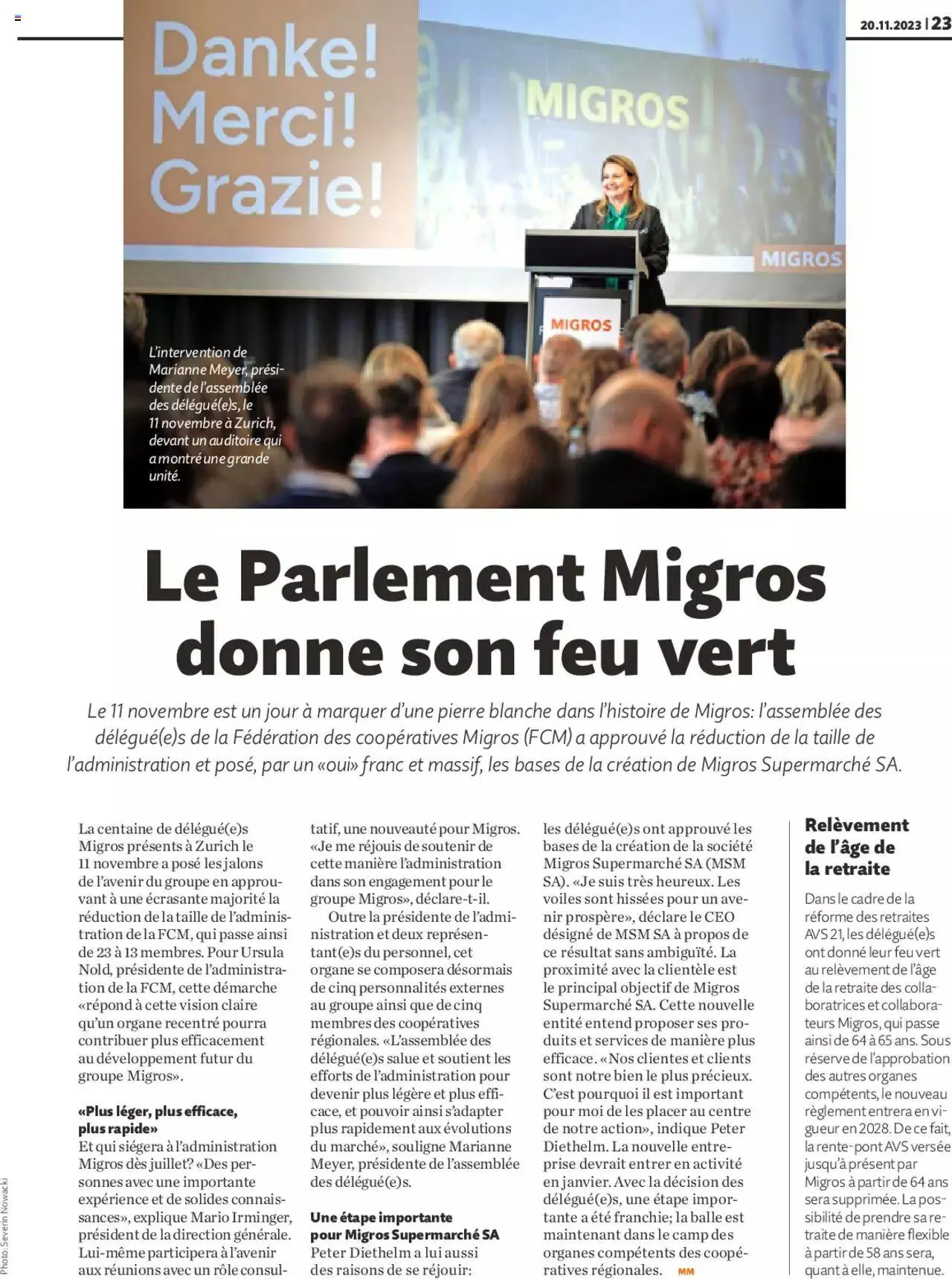 Migros Magazin FR von 20. November bis 31. Dezember 2023 - Prospekt seite  23