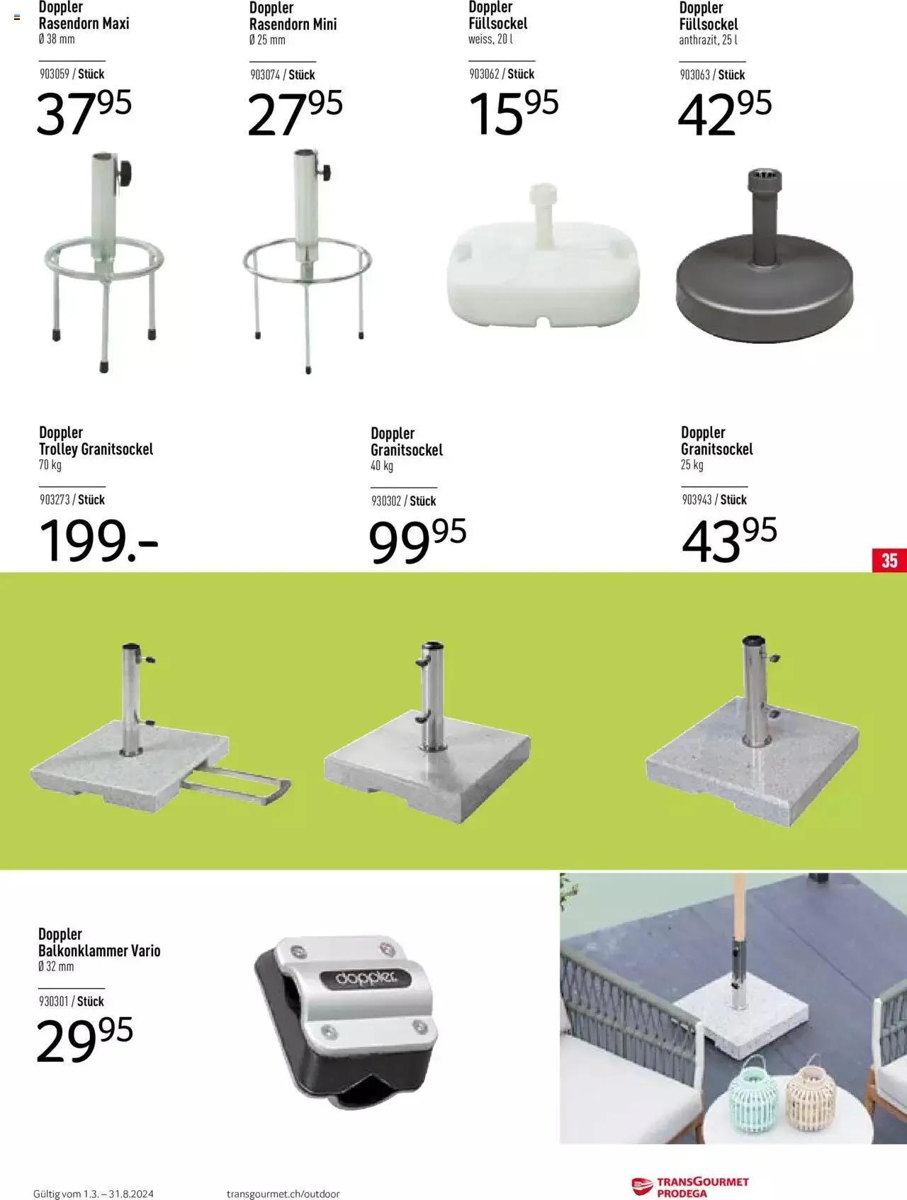 Prodega Outdoor Katalog 2024 von 26. Februar bis 26. Februar 2025 - Prospekt seite 35