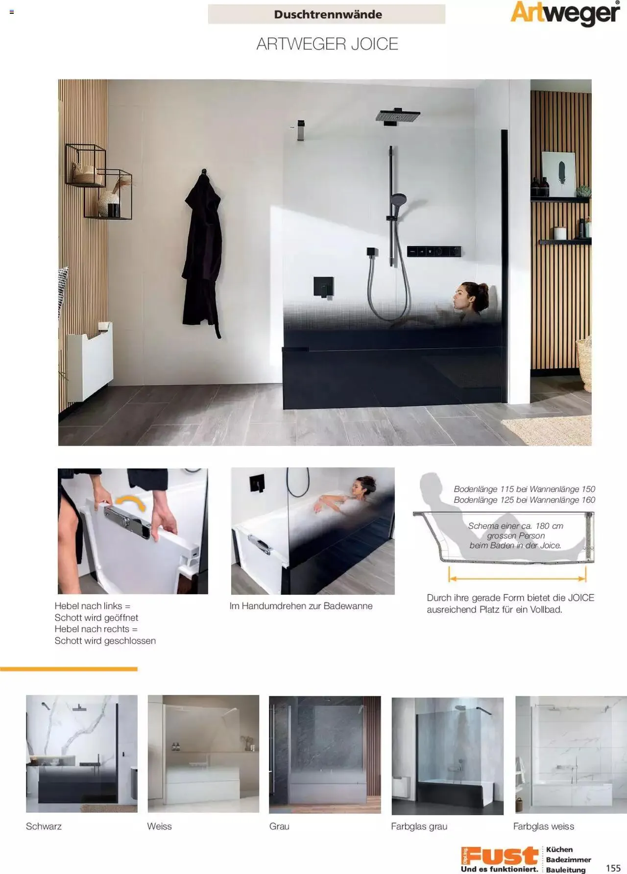 Fust Aktionen Badezimmermagazin von 17. April bis 31. Dezember 2024 - Prospekt seite  155