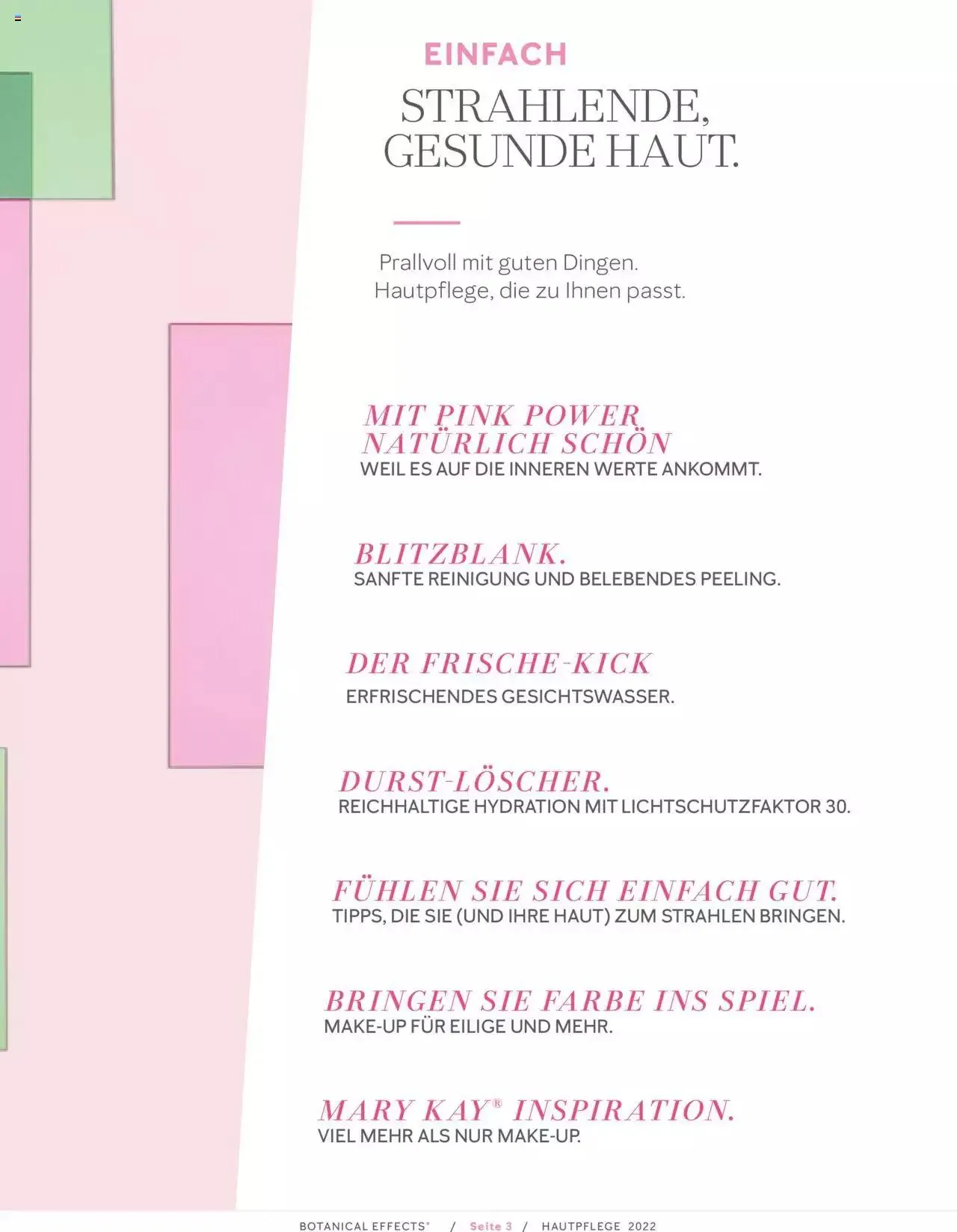 Mary Kay - Botanical Effects Hautpflege von 1. Februar bis 31. Dezember 2023 - Prospekt seite 3