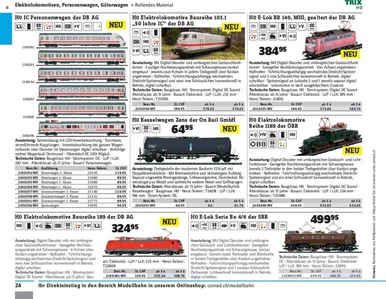 Conrad - Modellbahn 2021/22 von 1. Januar bis 31. Dezember 2023 - Prospekt seite  26