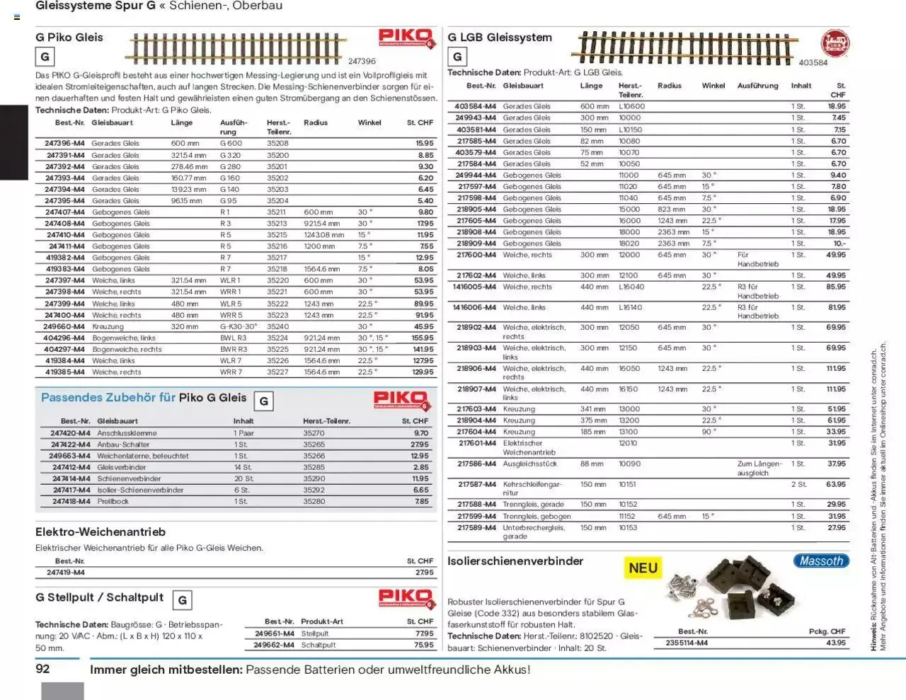 Conrad Modellbahn Katalog 2023/24 von 5. September bis 31. Dezember 2023 - Prospekt seite  94