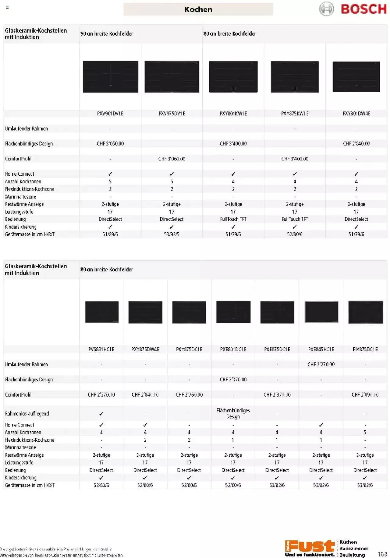 Fust Küchen- und Badezimmerprospekt von 4. März bis 31. Dezember 2024 - Prospekt seite  163