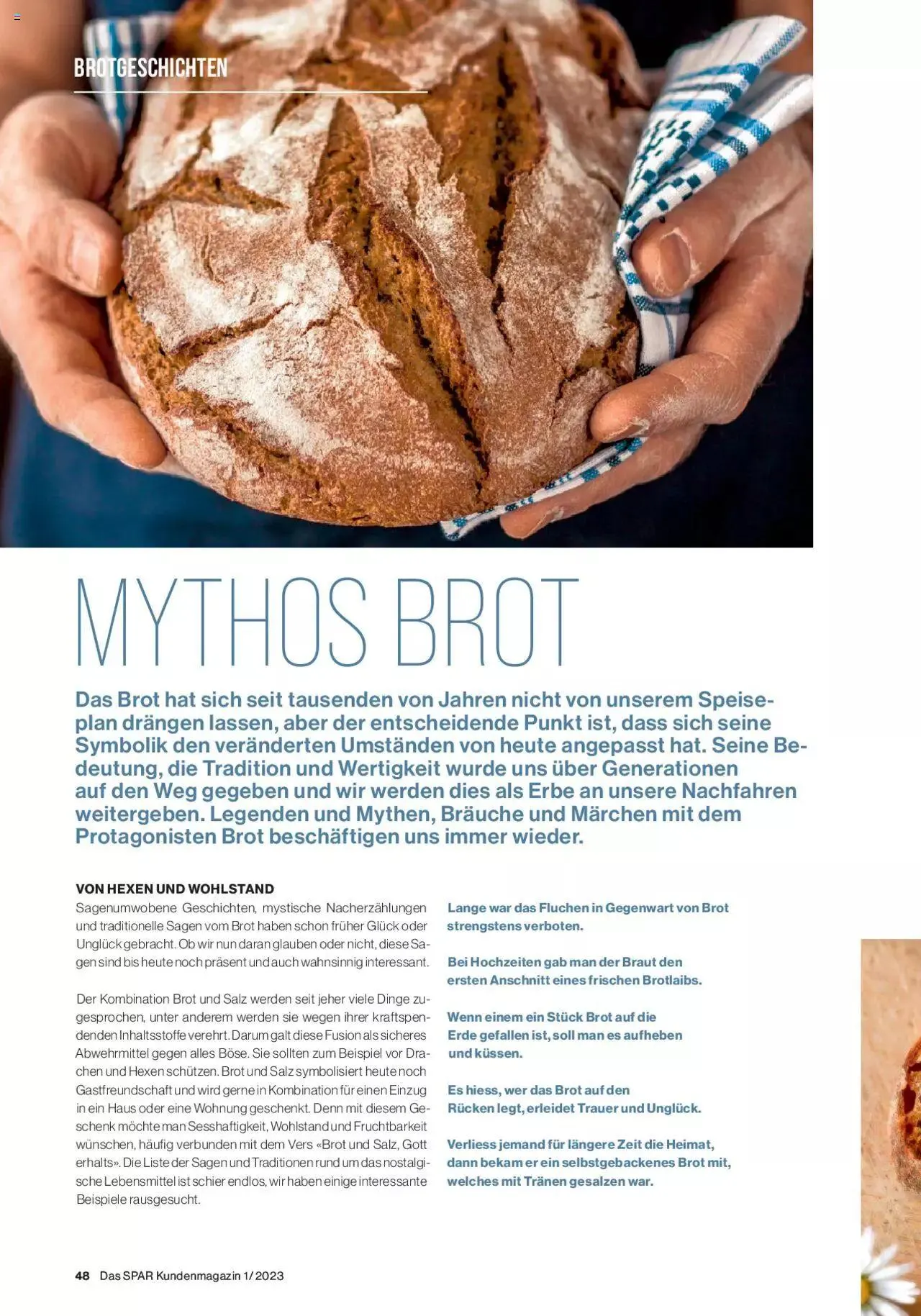 SPAR Kundenmagazin von 2. März bis 31. Dezember 2023 - Prospekt seite  48