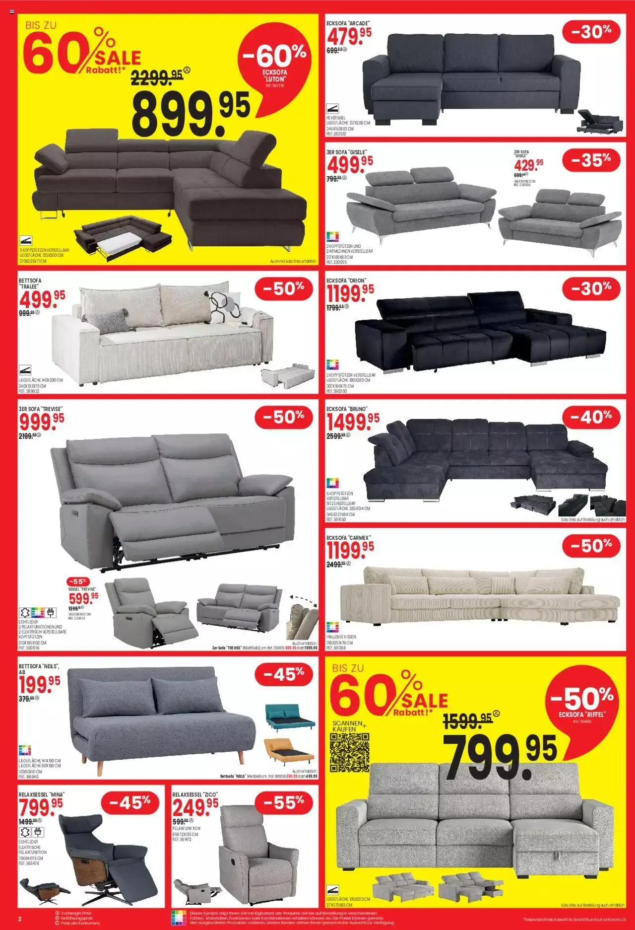 Conforama Aktionen Rabatt von 19. Dezember bis 31. Dezember 2023 - Prospekt seite 2