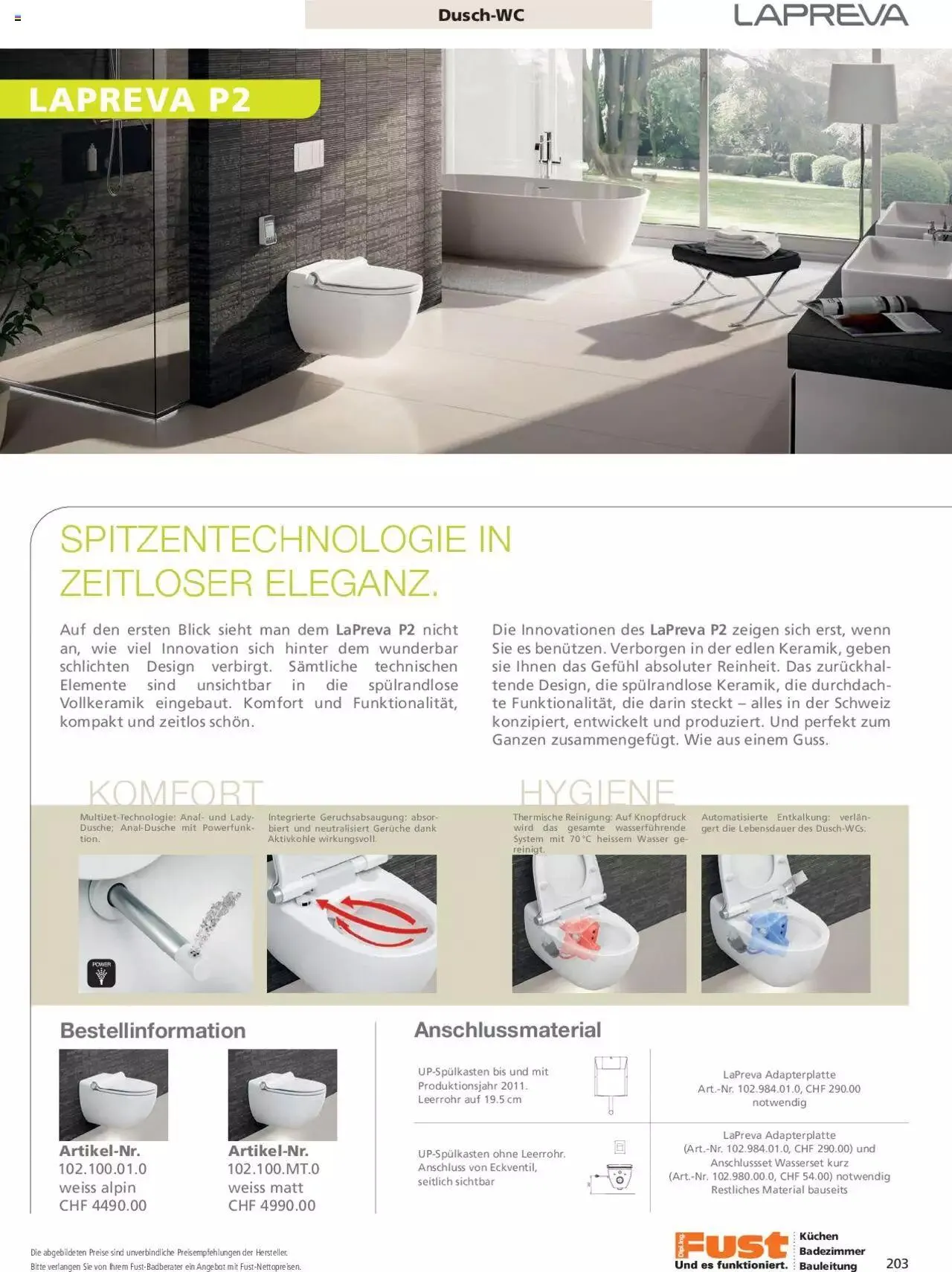 Fust Aktionen Badezimmermagazin von 17. April bis 31. Dezember 2024 - Prospekt seite  203