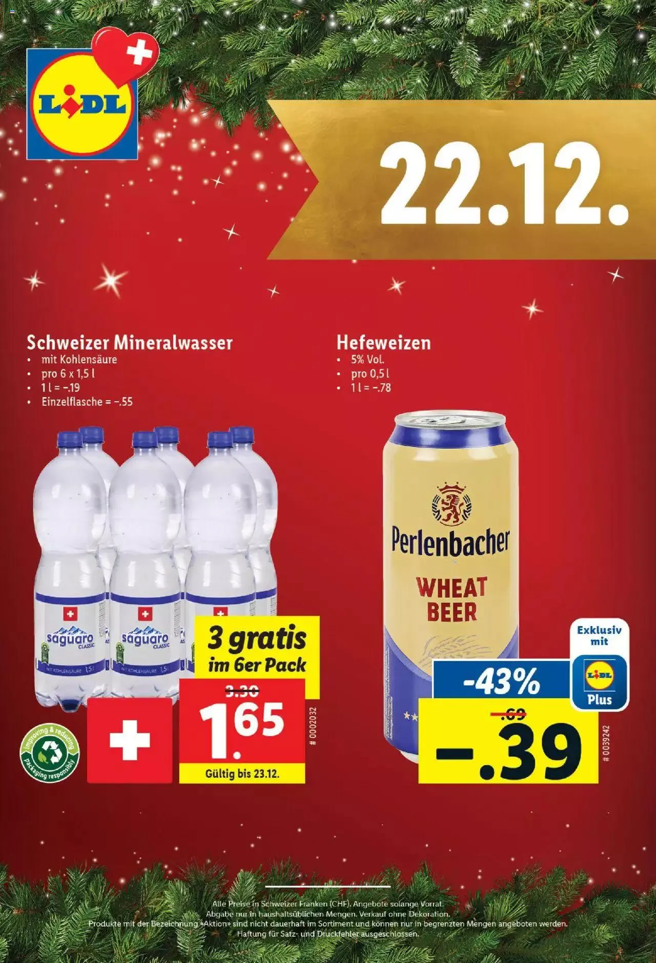 Lidl Aktionen Magische Weihnachtszeit von 1. Dezember bis 24. Dezember 2023 - Prospekt seite  22