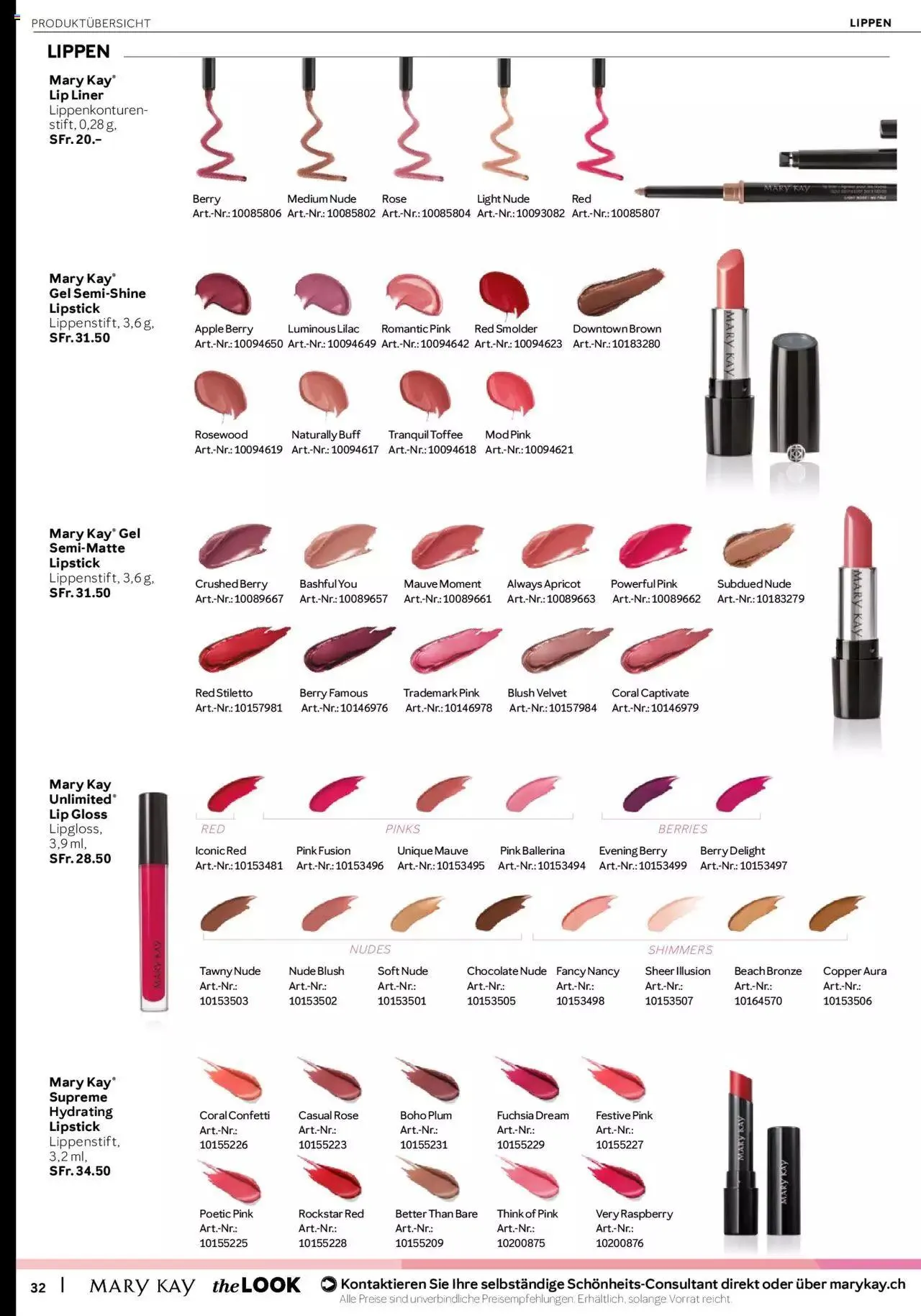 Mary Kay Aktionen von 17. April bis 31. Dezember 2023 - Prospekt seite  32