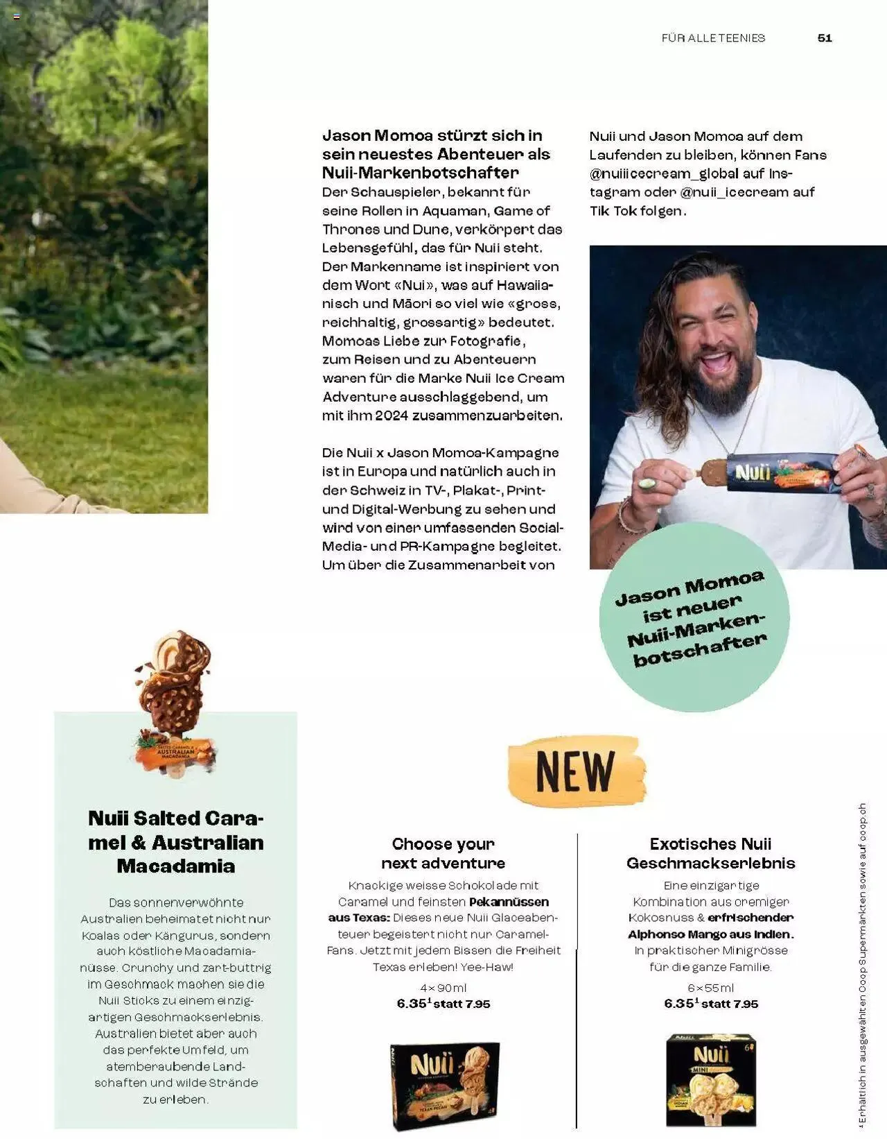 Coop Magazin Familien von 18. Juni bis 31. Dezember 2024 - Prospekt seite  51