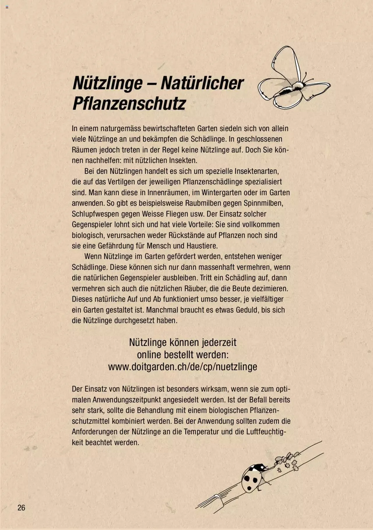 DO IT+GARDEN MIGROS - Biodiversität Broschüre von 9. März bis 31. Dezember 2024 - Prospekt seite  26