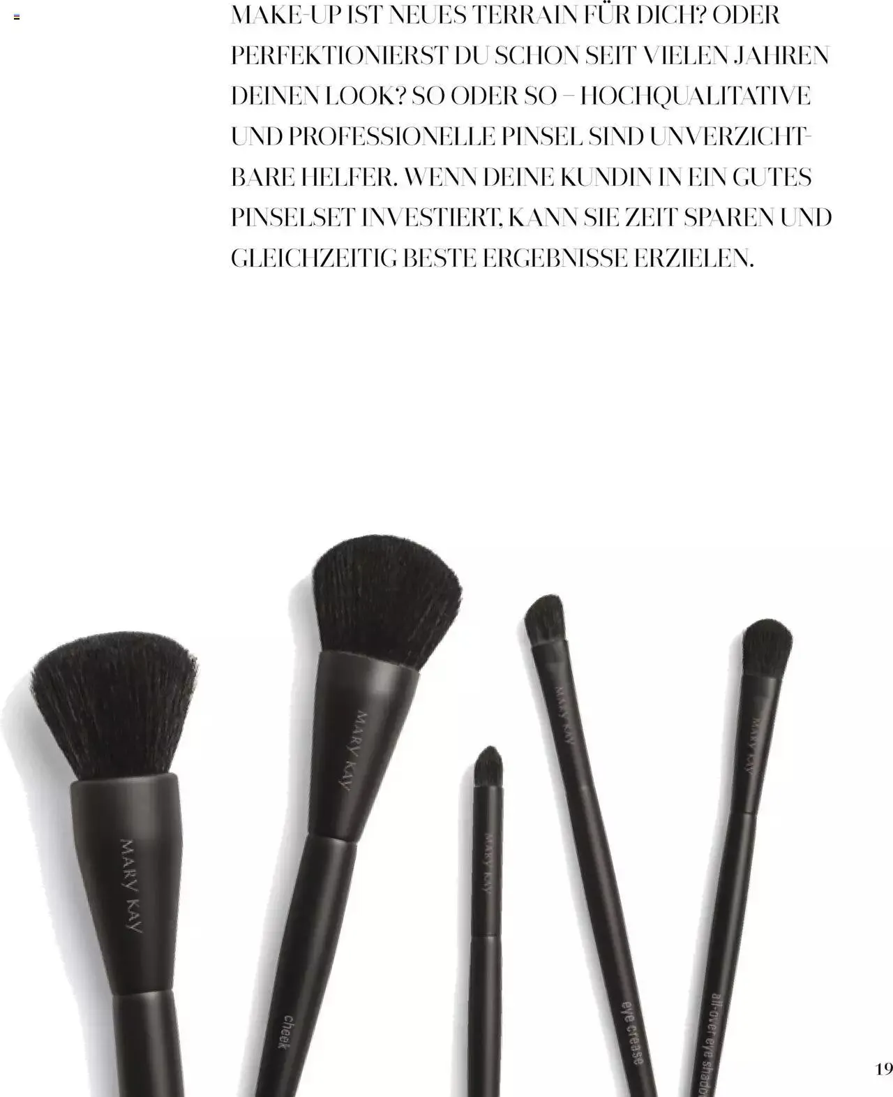 Mary Kay - Make-up Trainer von 16. September bis 31. Dezember 2023 - Prospekt seite  19