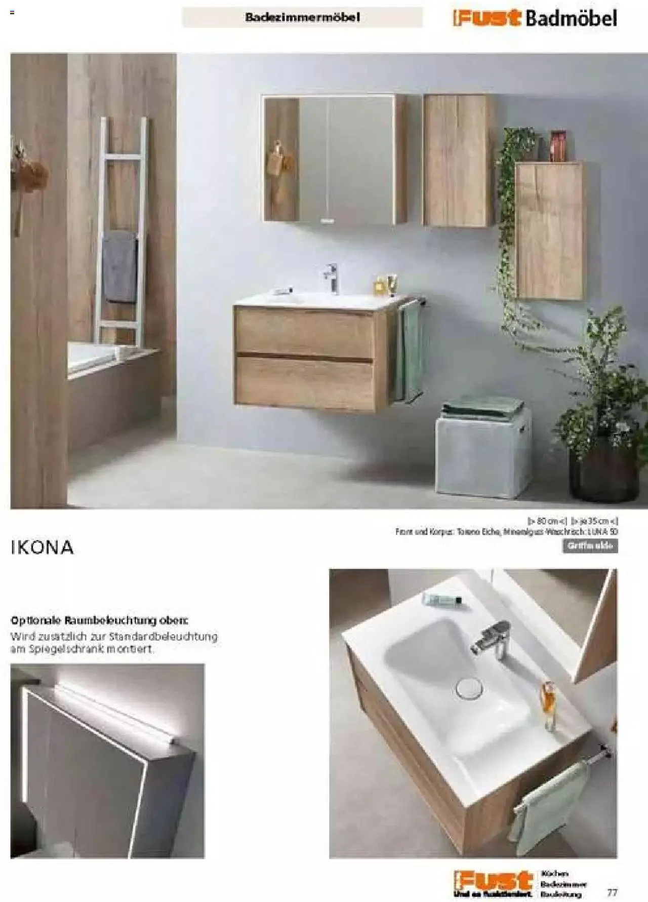 Fust Badezimmermagazin von 17. April bis 31. Dezember 2023 - Prospekt seite  77