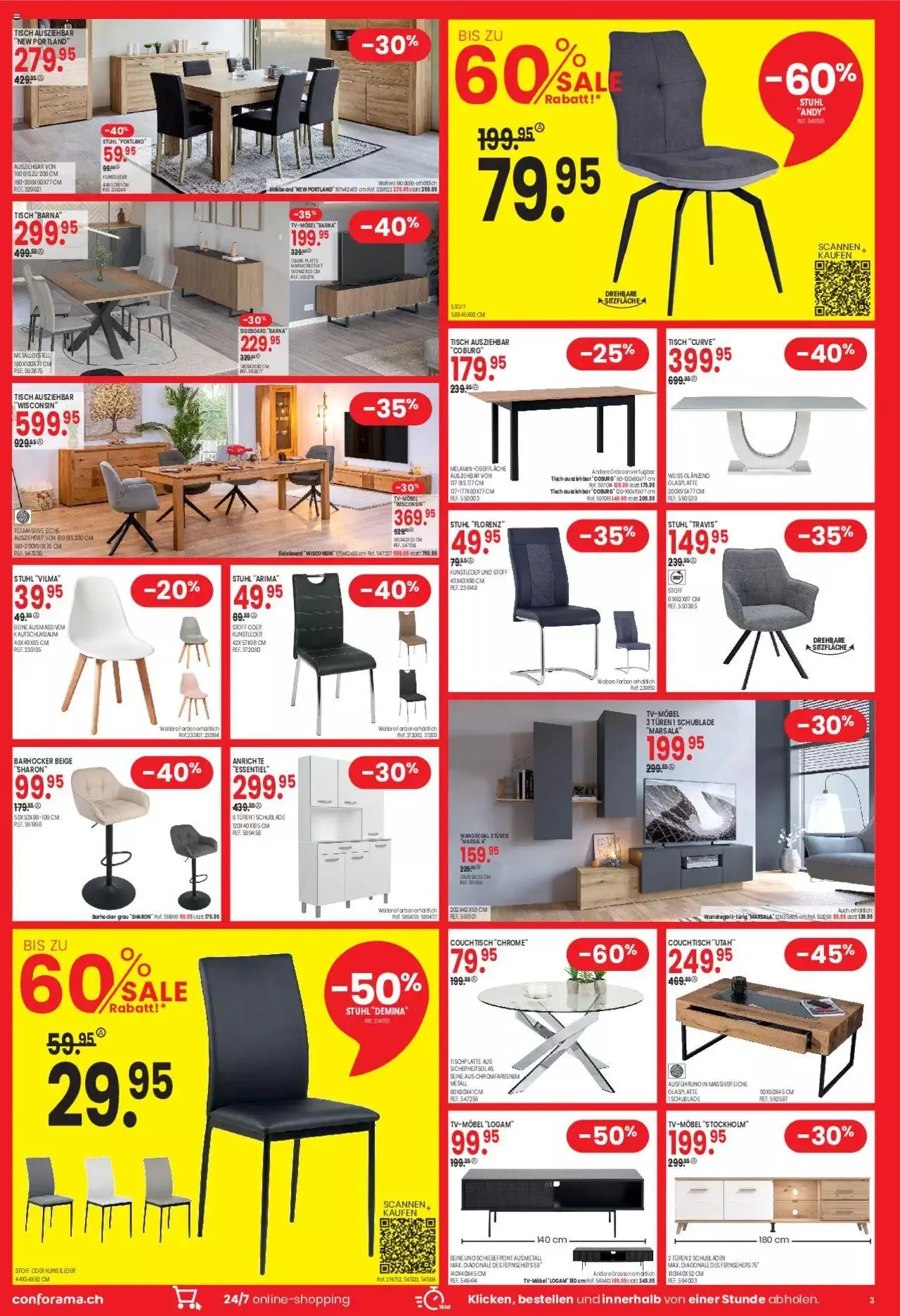 Conforama Aktionen Rabatt von 19. Dezember bis 31. Dezember 2023 - Prospekt seite  3