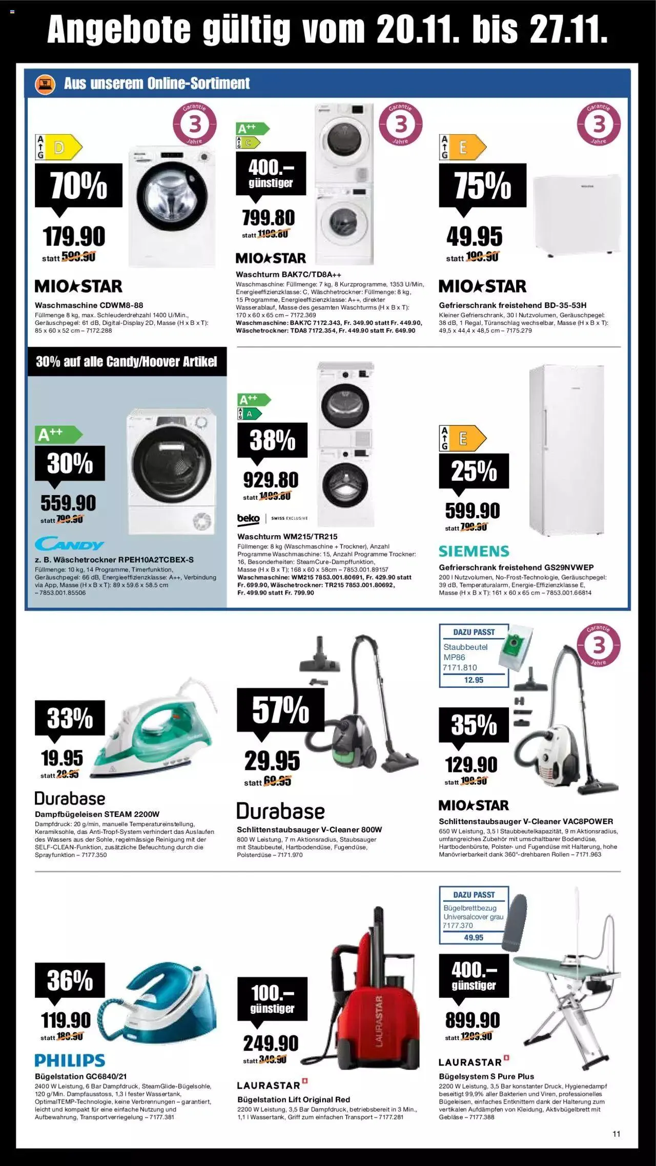 Melectronics Black Friday von 20. November bis 27. November 2023 - Prospekt seite 11