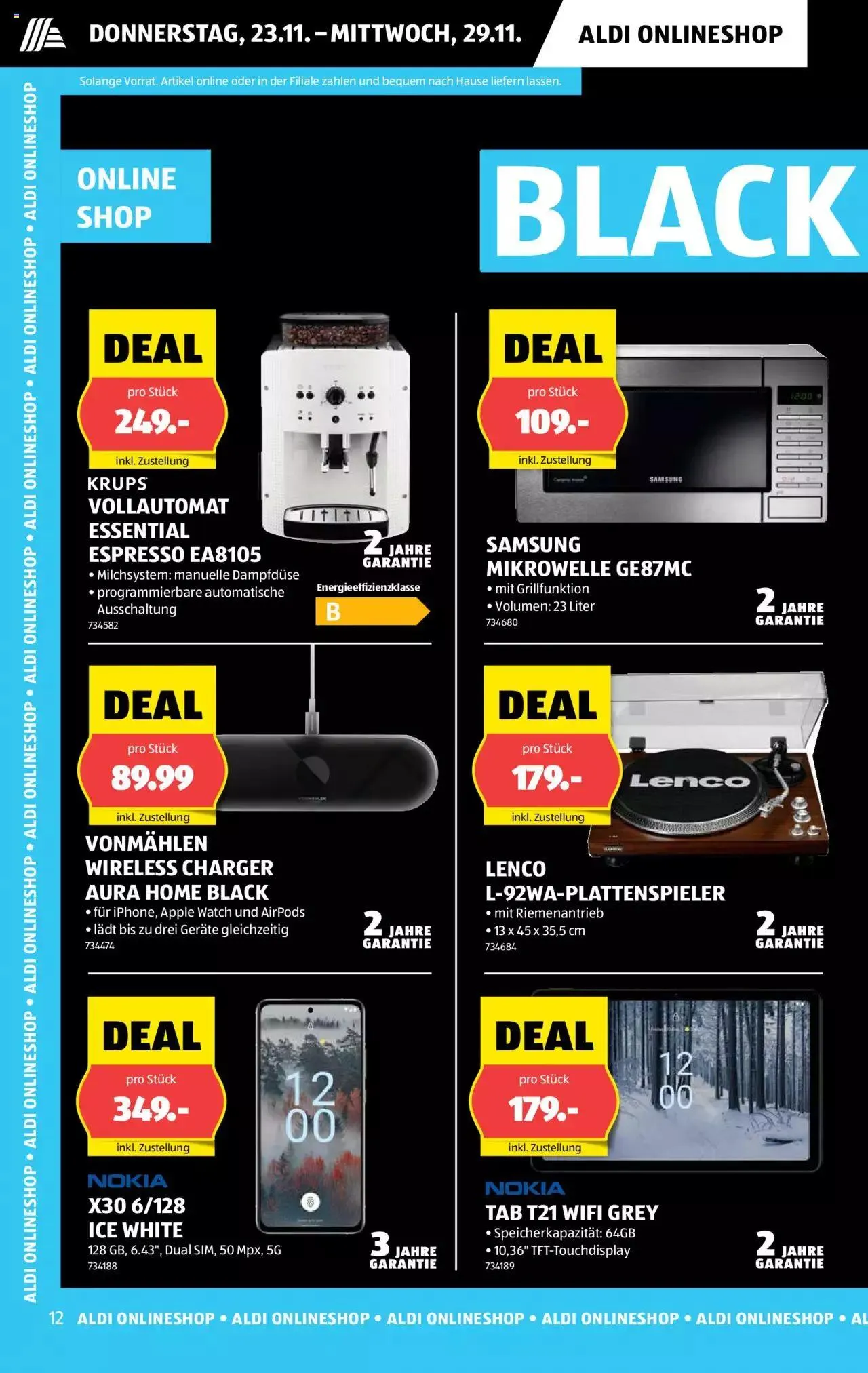 Aldi Black Week Deals von 23. November bis 29. November 2023 - Prospekt seite  12