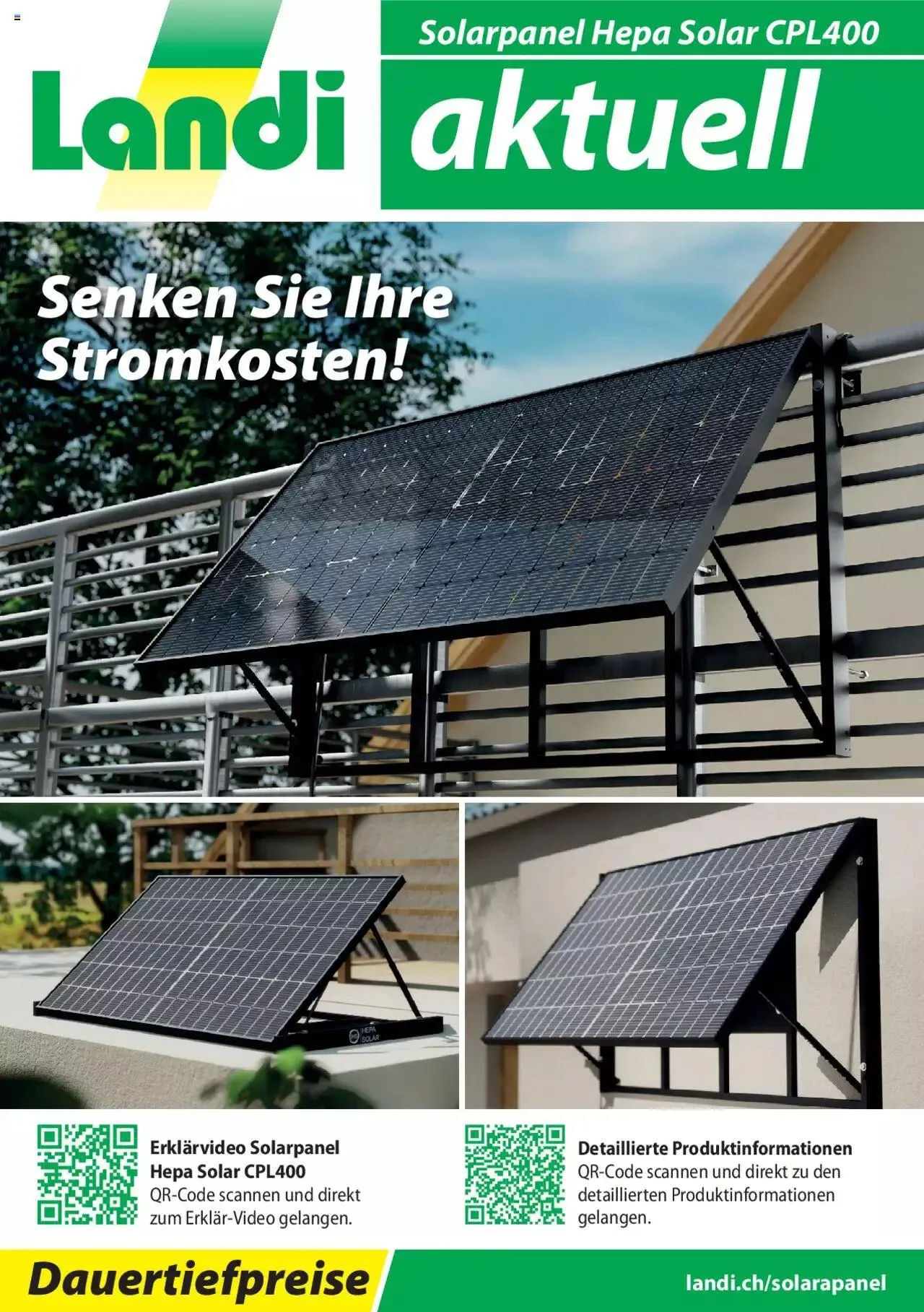 Landi Aktionen Solarpanel von 8. Februar bis 31. Dezember 2024 - Prospekt seite  1