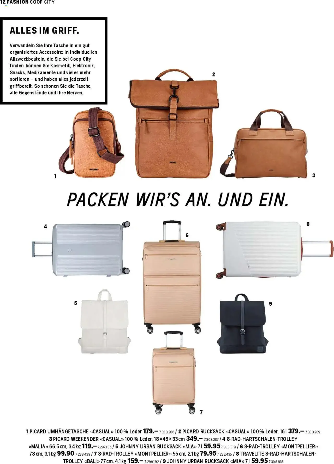 Coop City Magazin von 24. September bis 31. Dezember 2024 - Prospekt seite  12