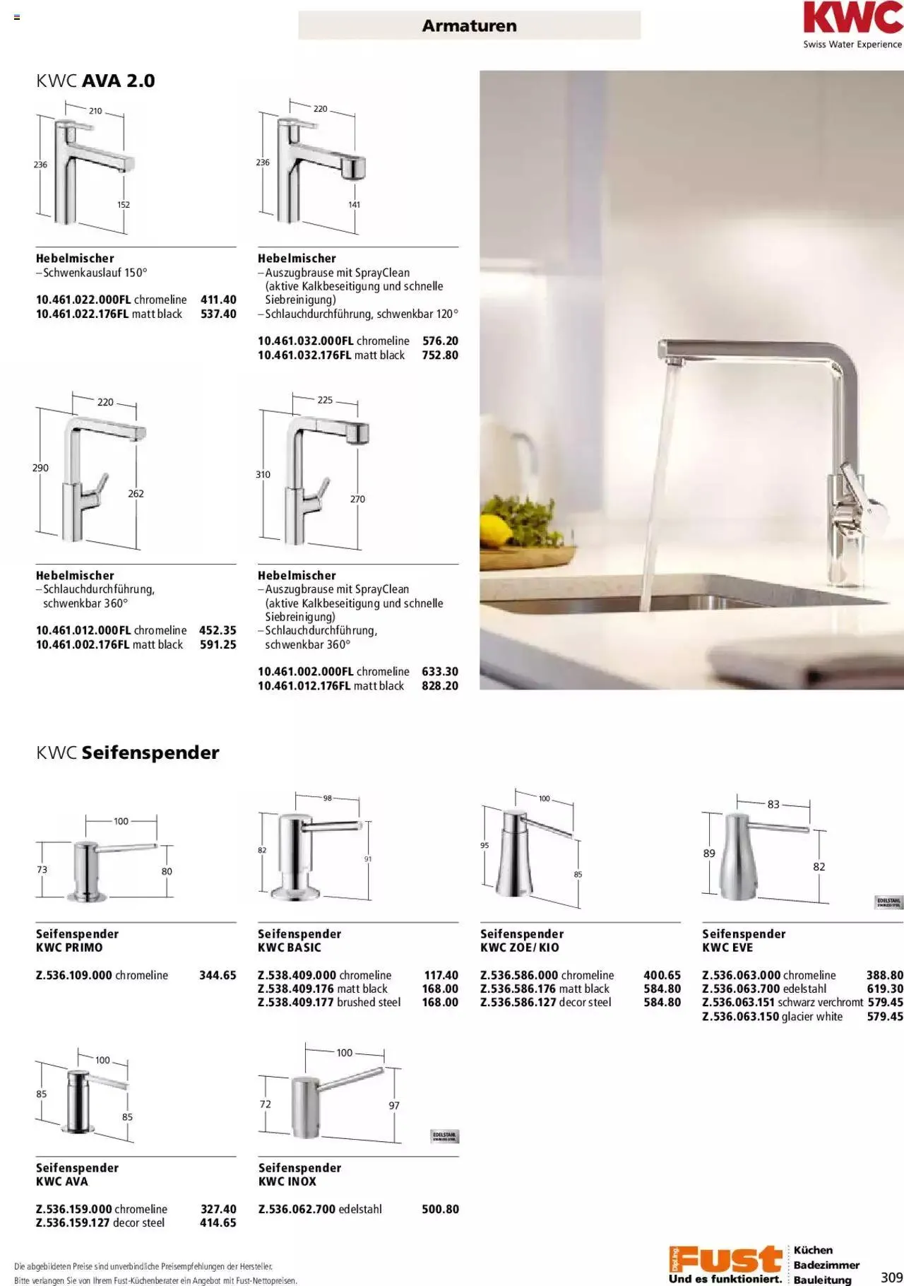 Fust - Küchenmagazin - Riesenauswahl von 22. Februar bis 31. Dezember 2023 - Prospekt seite  309