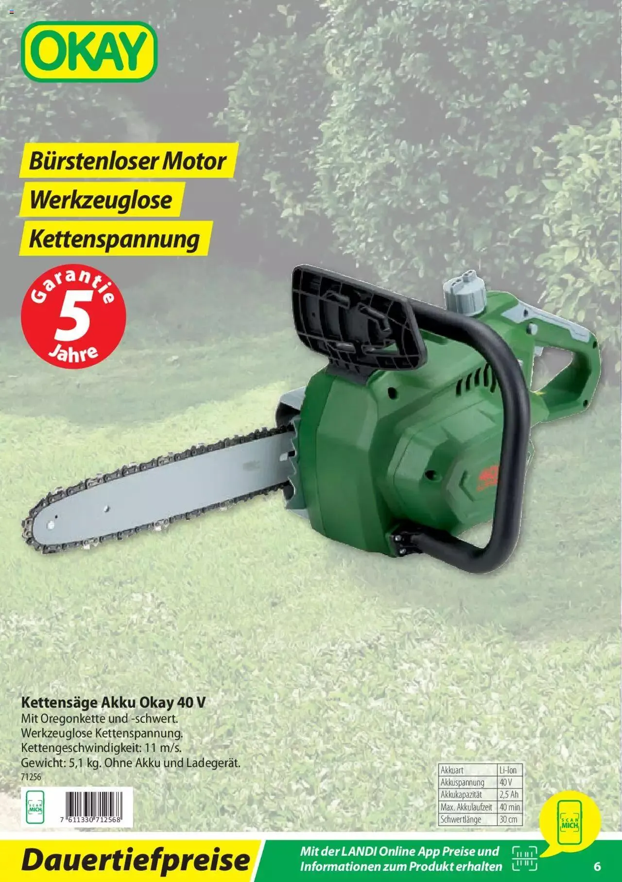 Landi Akkugeräte Linie 2023 von 7. März bis 31. Dezember 2023 - Prospekt seite  6