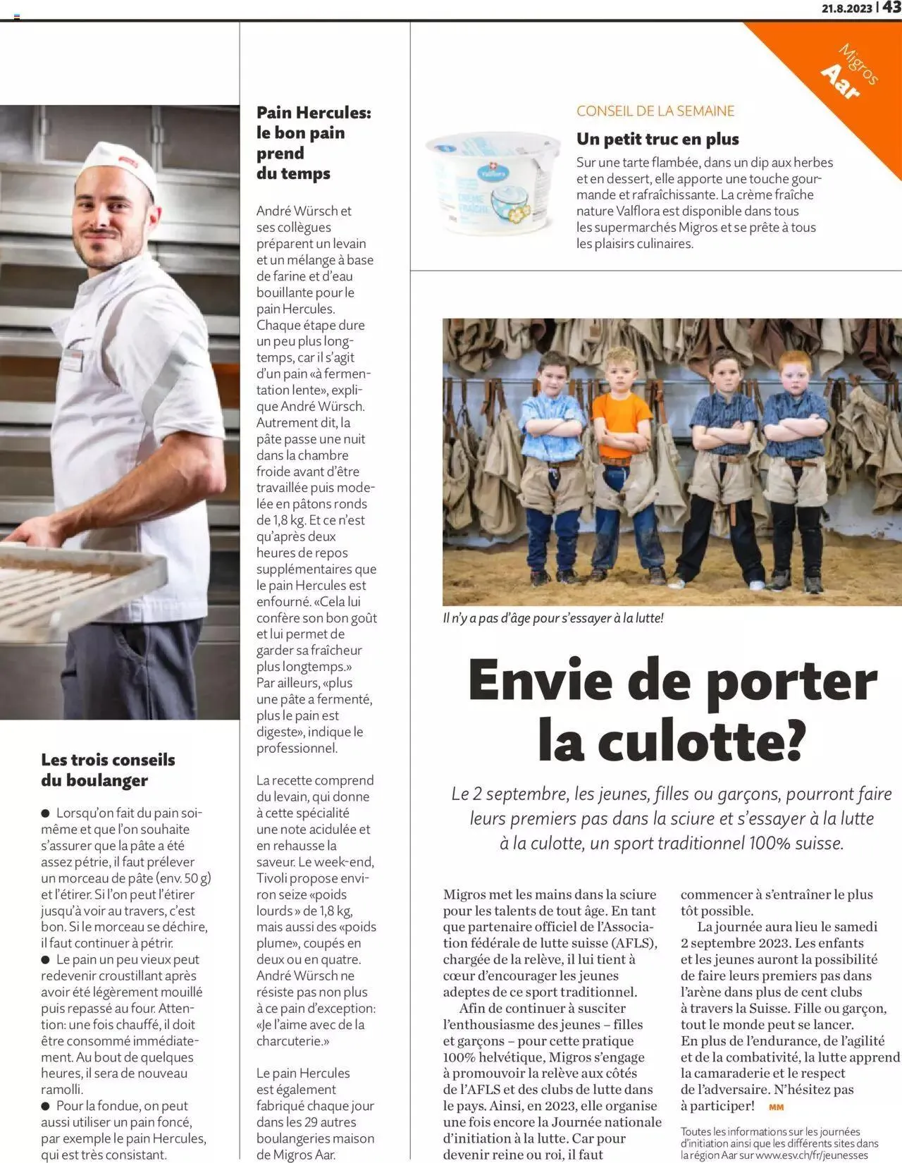 Migros - Magazin FR von 21. August bis 31. Dezember 2023 - Prospekt seite  43