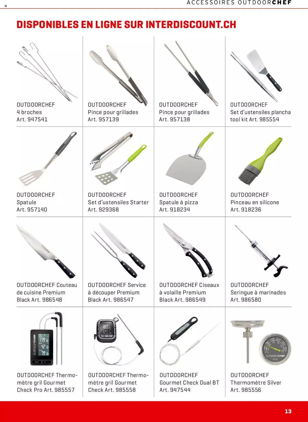Interdiscount Prospectus Grill von 13. März bis 31. Dezember 2023 - Prospekt seite 13