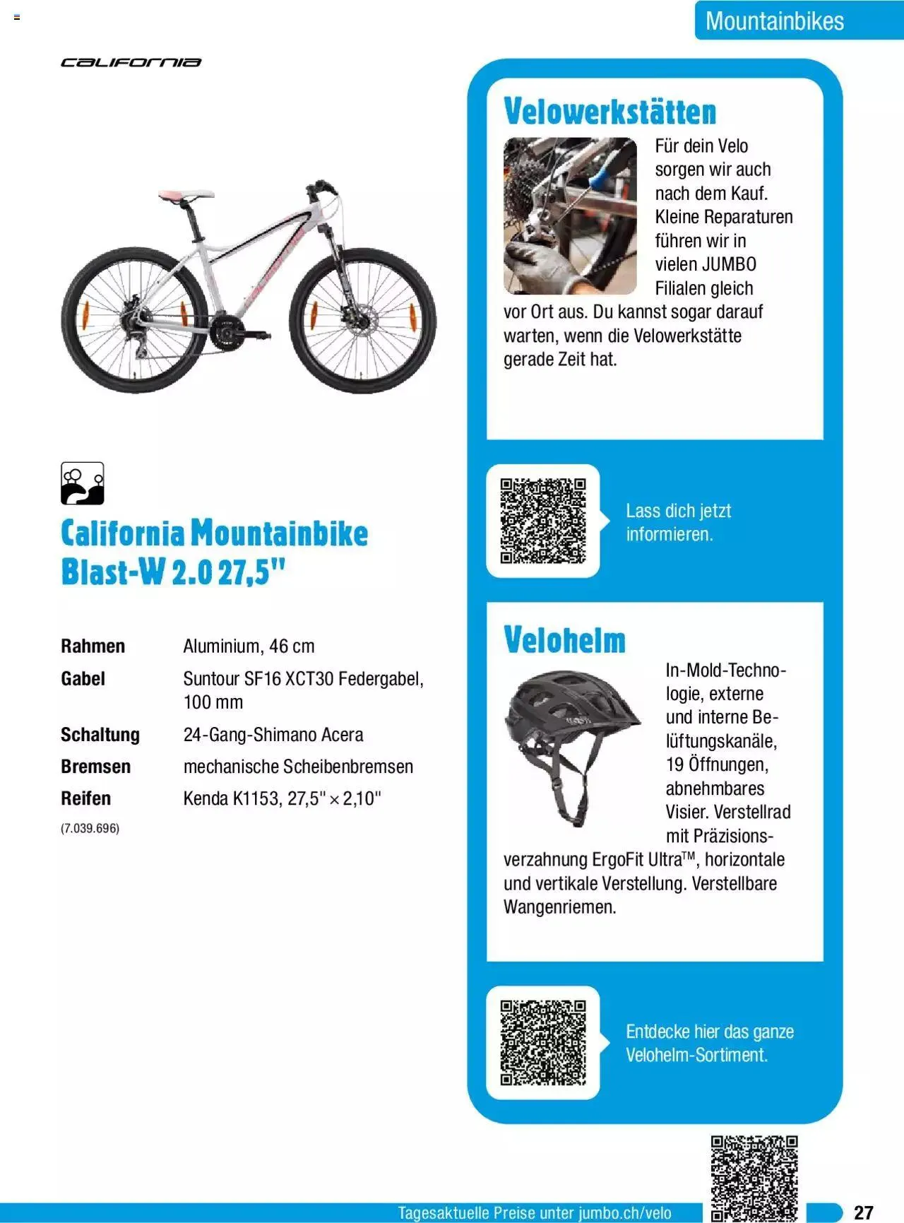 Jumbo Aktionen Dein Velo 2024 von 29. Januar bis 31. Dezember 2024 - Prospekt seite  27