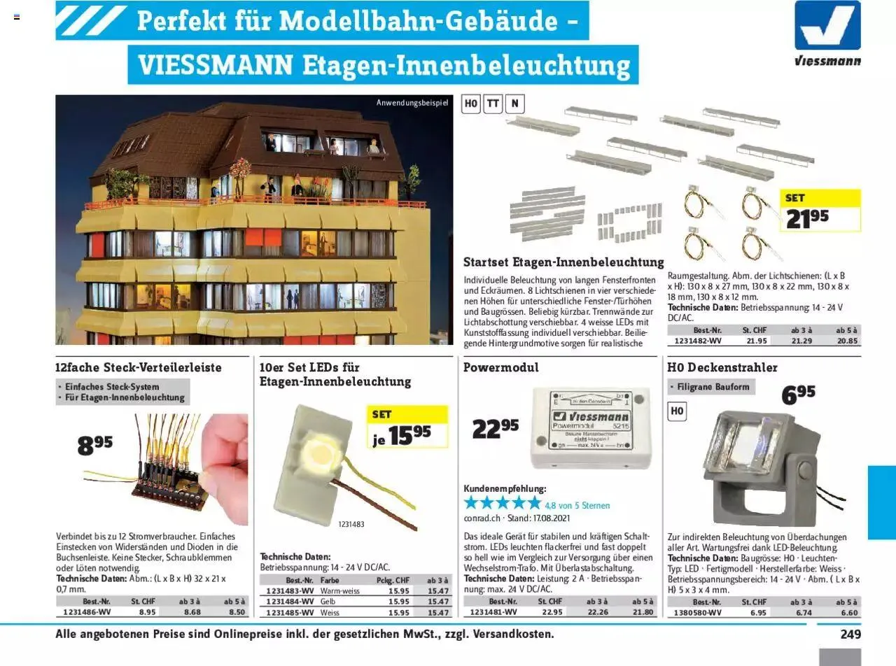 Conrad - Modellbahn 2021/22 von 1. Januar bis 31. Dezember 2023 - Prospekt seite  251