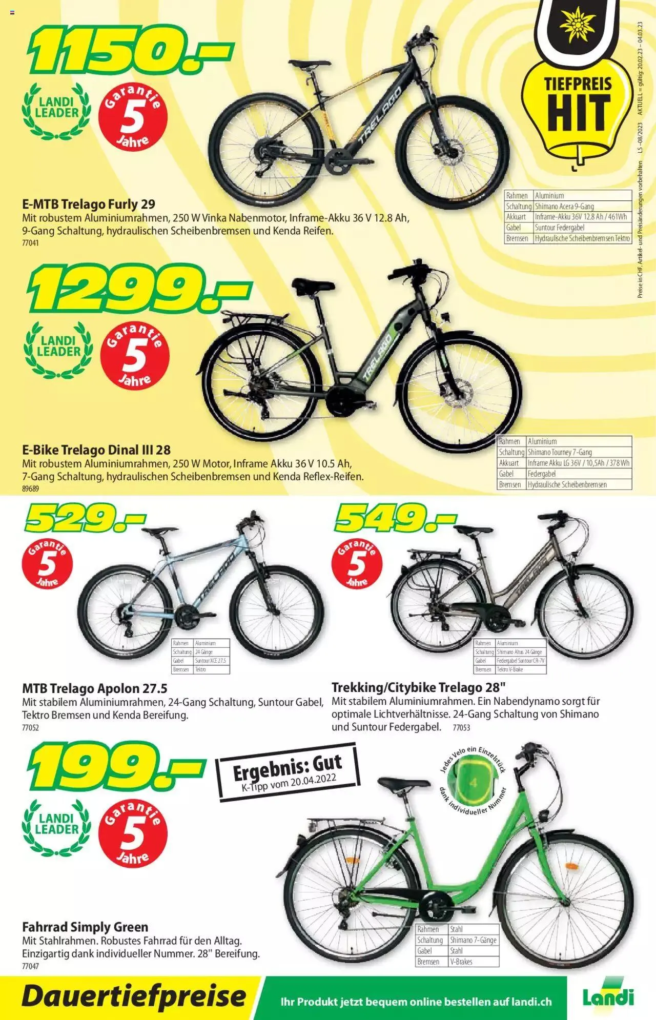 Landi - Aktueller Prospekt von 20. Februar bis 31. Dezember 2023 - Prospekt seite 12