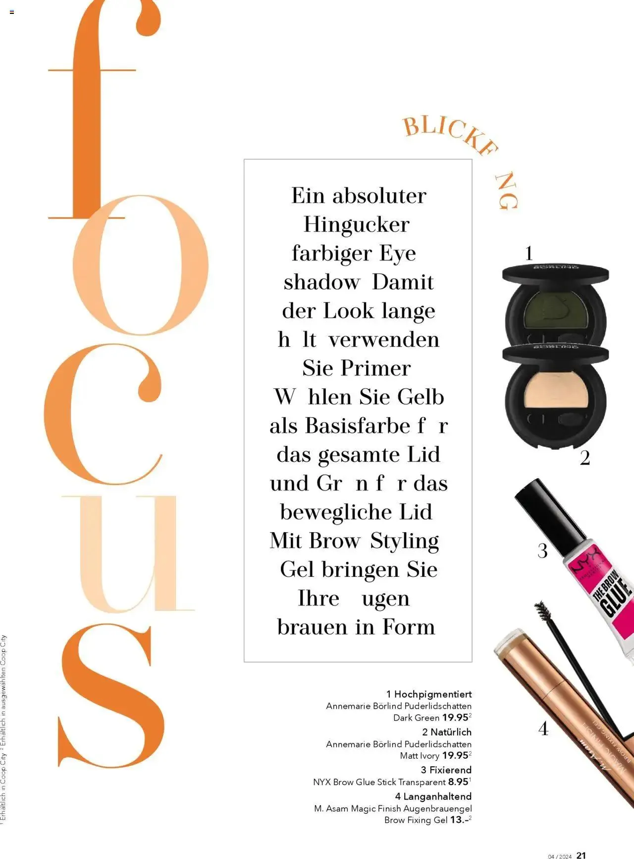 Coop Aktionen Beauty & Life von 27. August bis 31. Dezember 2024 - Prospekt seite  21