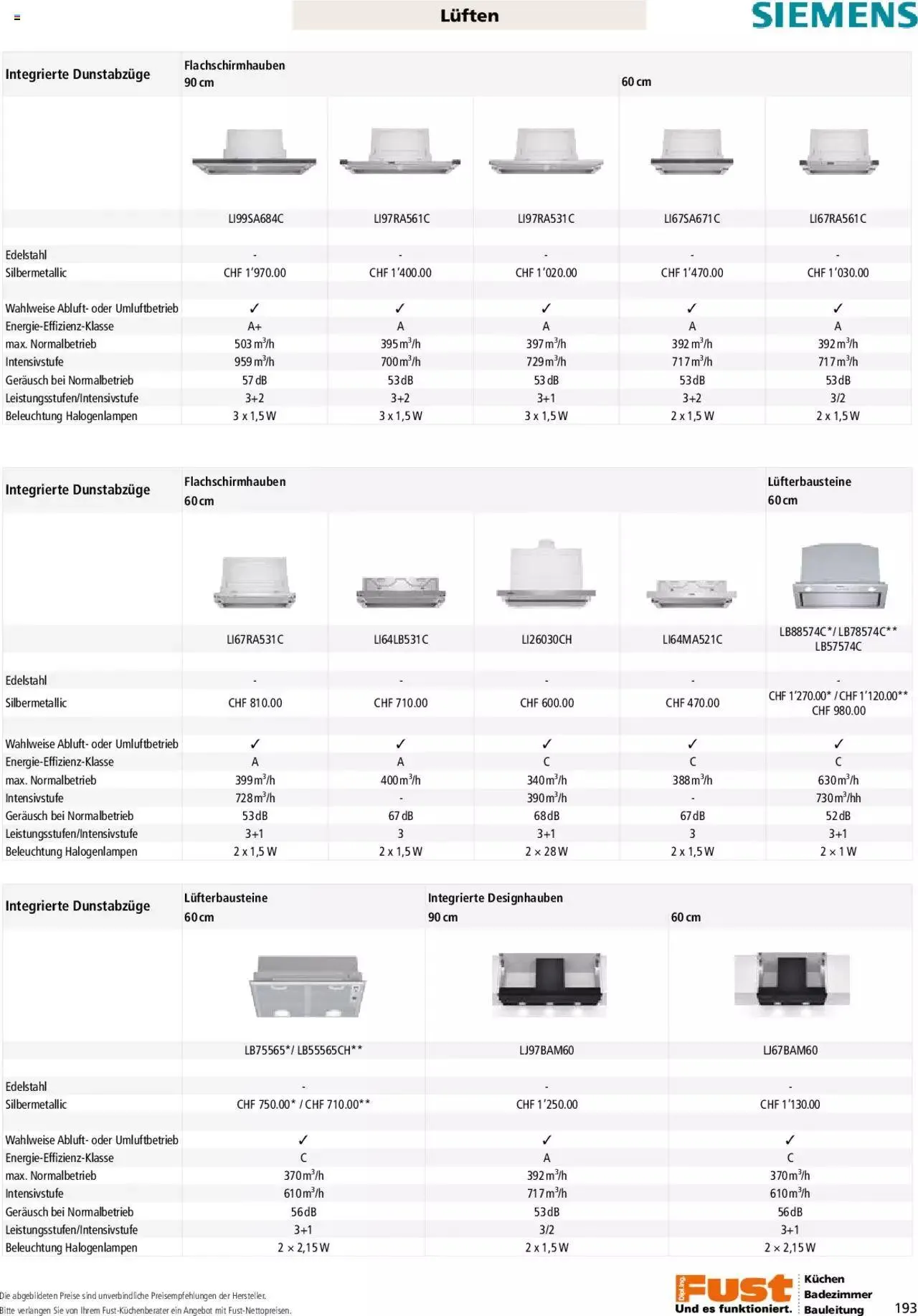 Fust - Küchenmagazin - Riesenauswahl von 22. Februar bis 31. Dezember 2023 - Prospekt seite 193