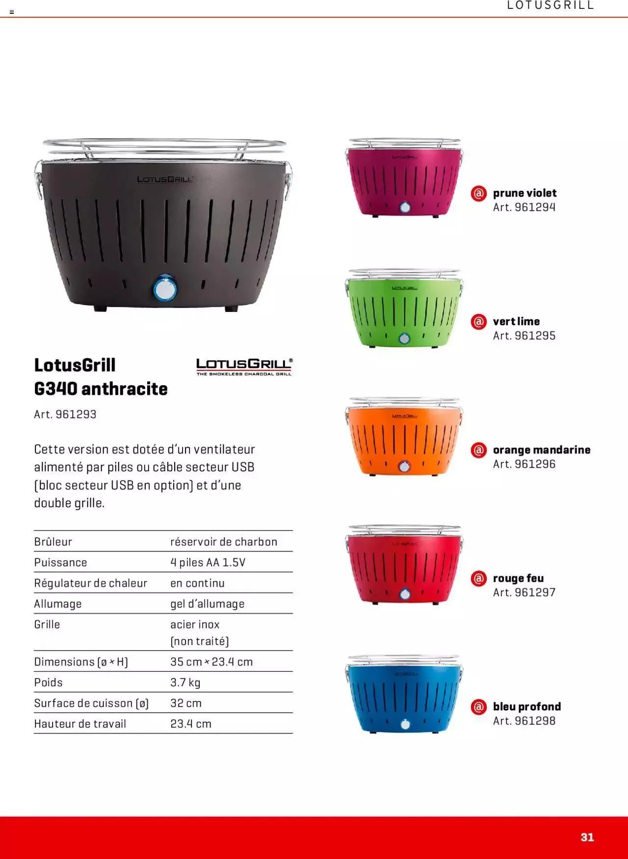 Interdiscount Prospectus Grill von 13. März bis 31. Dezember 2023 - Prospekt seite 31