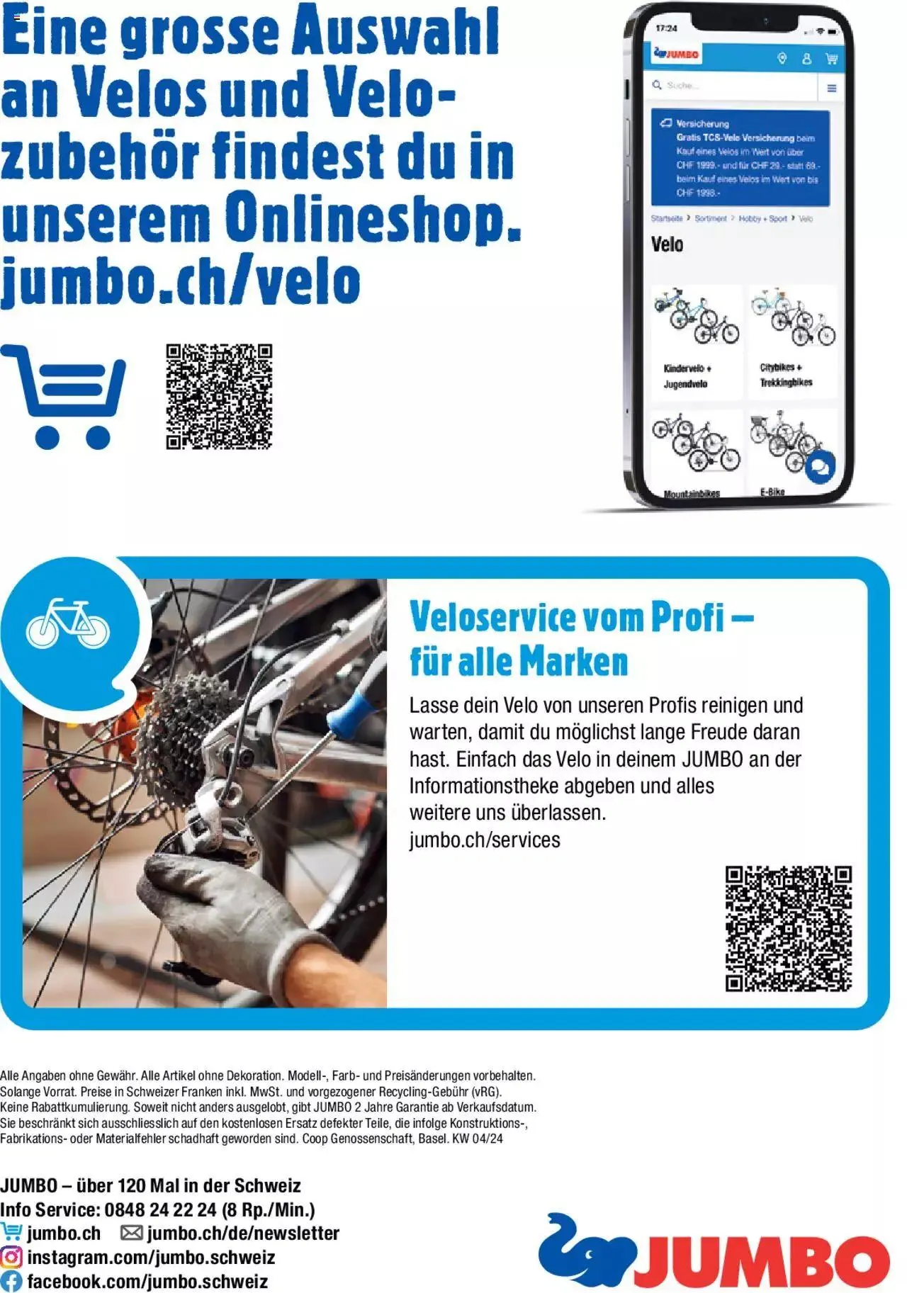 Jumbo Aktionen Dein Velo 2024 von 29. Januar bis 31. Dezember 2024 - Prospekt seite  52