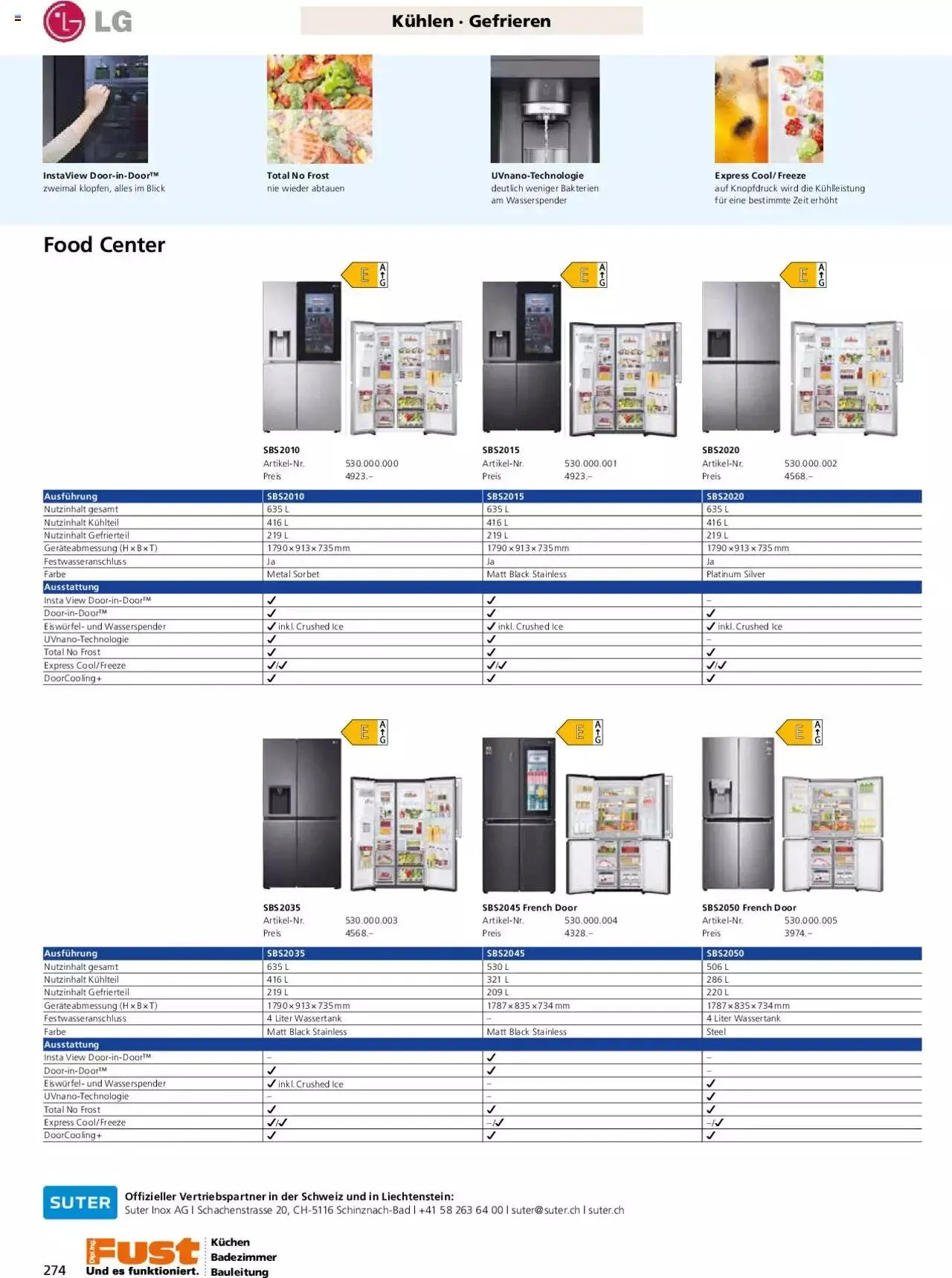 Fust - Küchenmagazin - Riesenauswahl von 22. Februar bis 31. Dezember 2023 - Prospekt seite 274