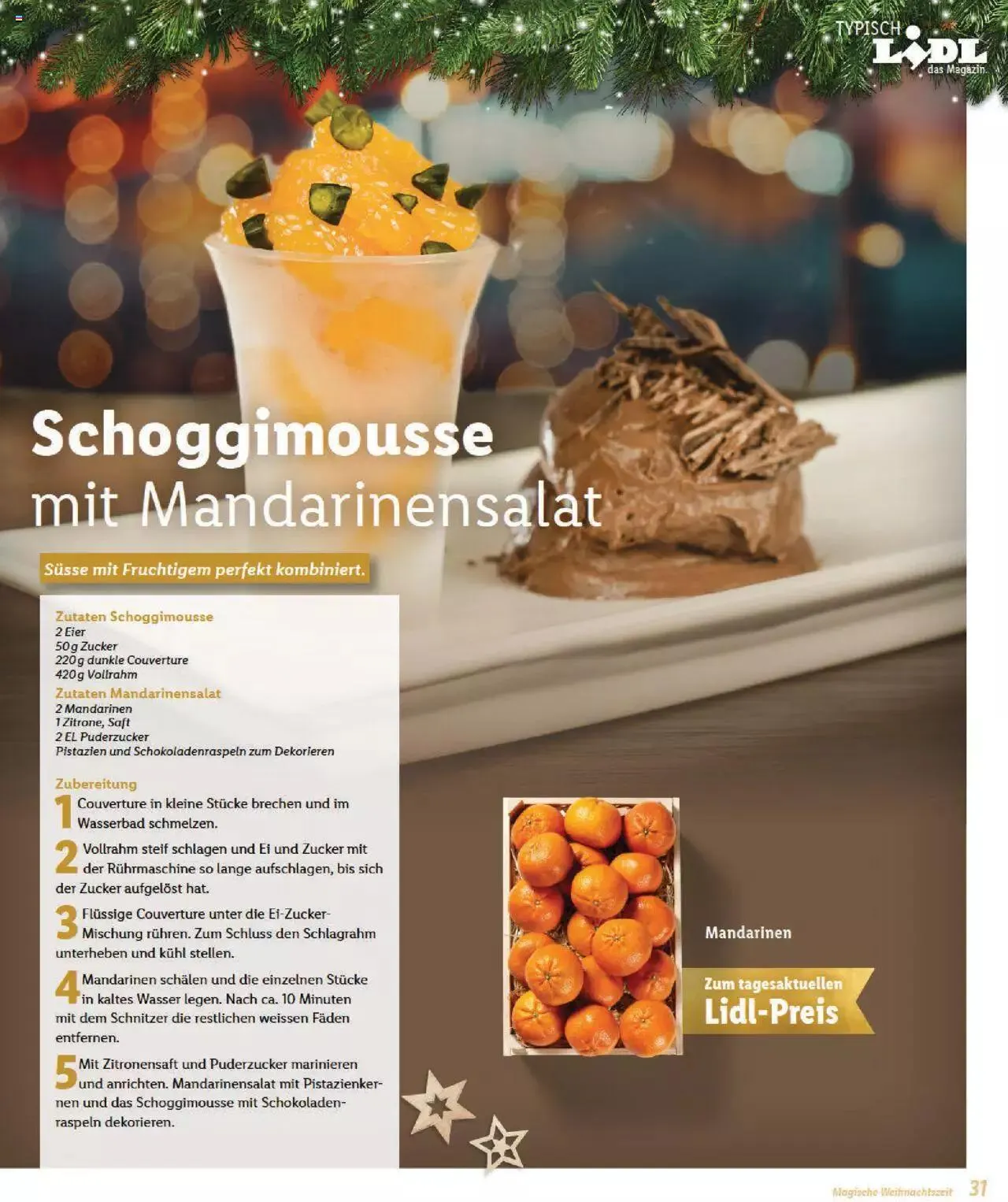 Lidl Magische Weihtnachstzeit von 2. November bis 31. Dezember 2023 - Prospekt seite  31