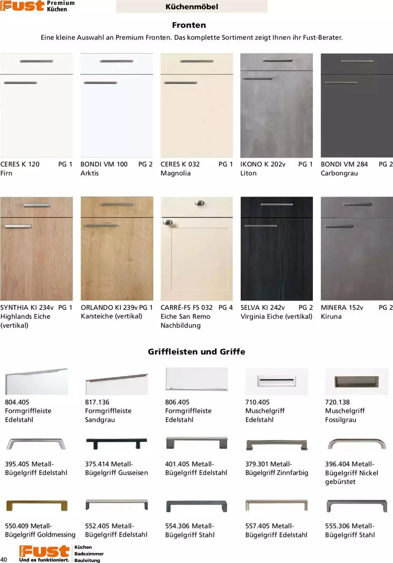 Fust - Küchenmagazin - Riesenauswahl von 22. Februar bis 31. Dezember 2023 - Prospekt seite  40