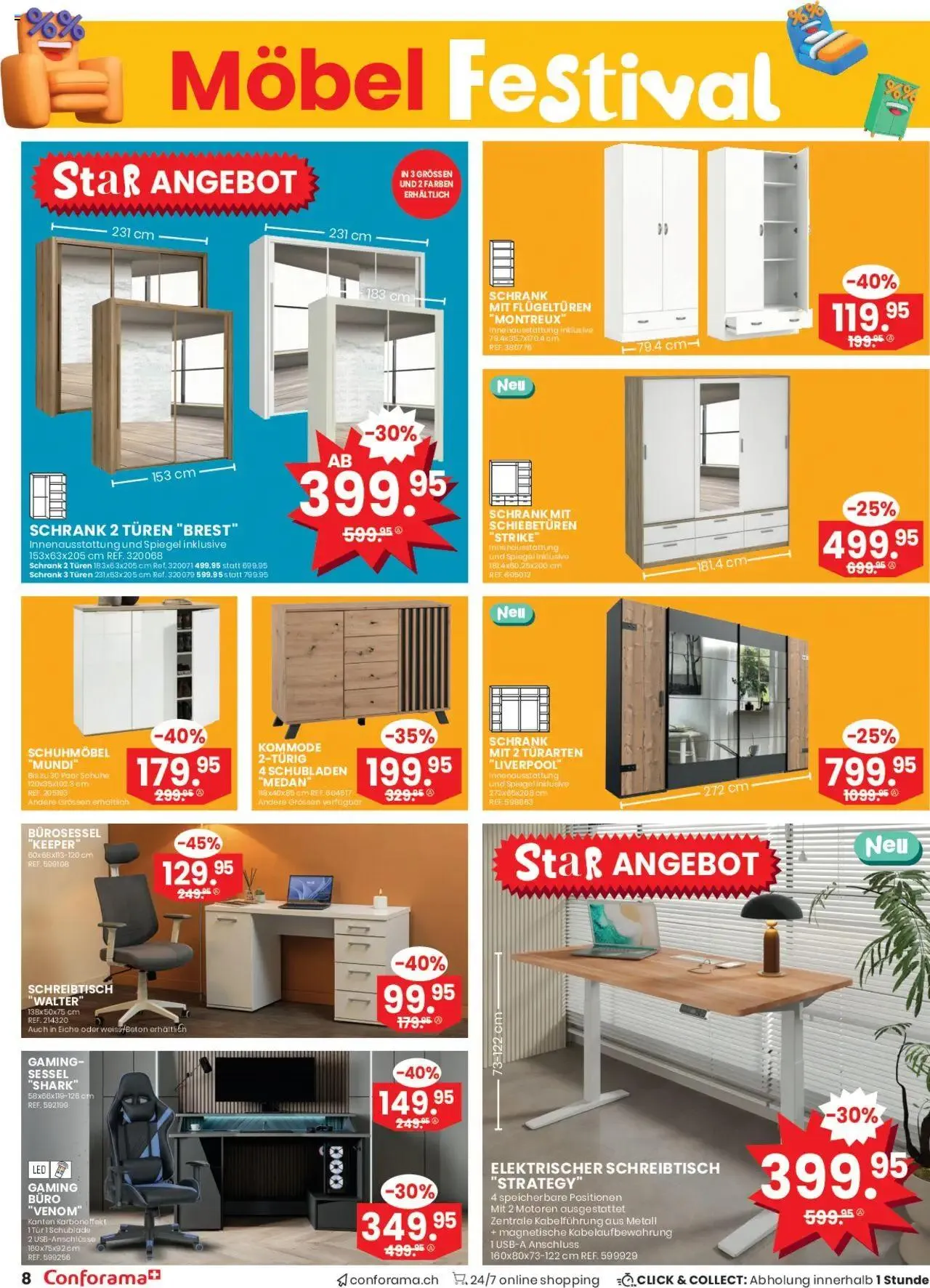 Conforama Aktionen Festival von 15. Oktober bis 28. Oktober 2024 - Prospekt seite  8