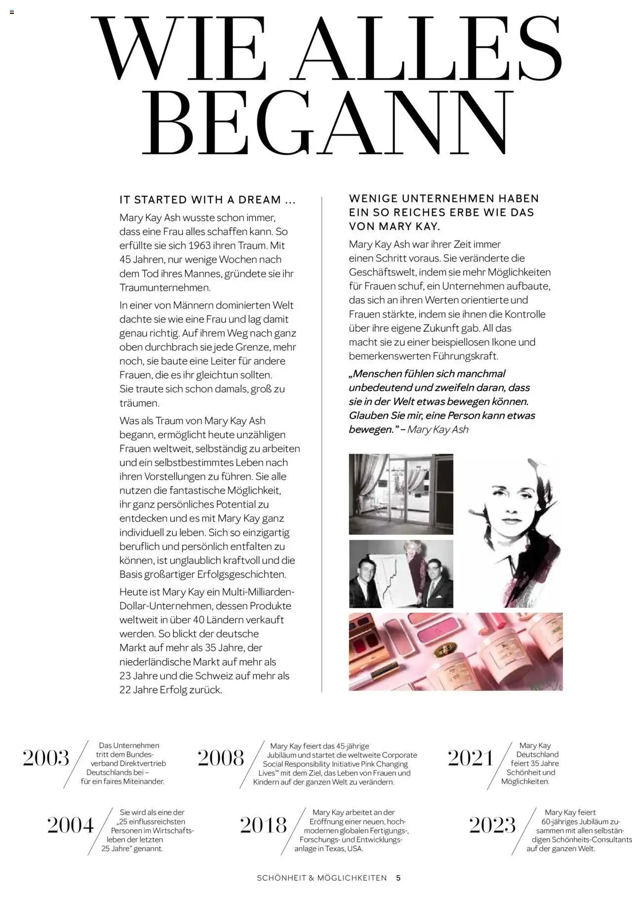 Mary Kay Aktionen Schönheit & Möglichkeiten von 18. Oktober bis 31. Dezember 2024 - Prospekt seite 5